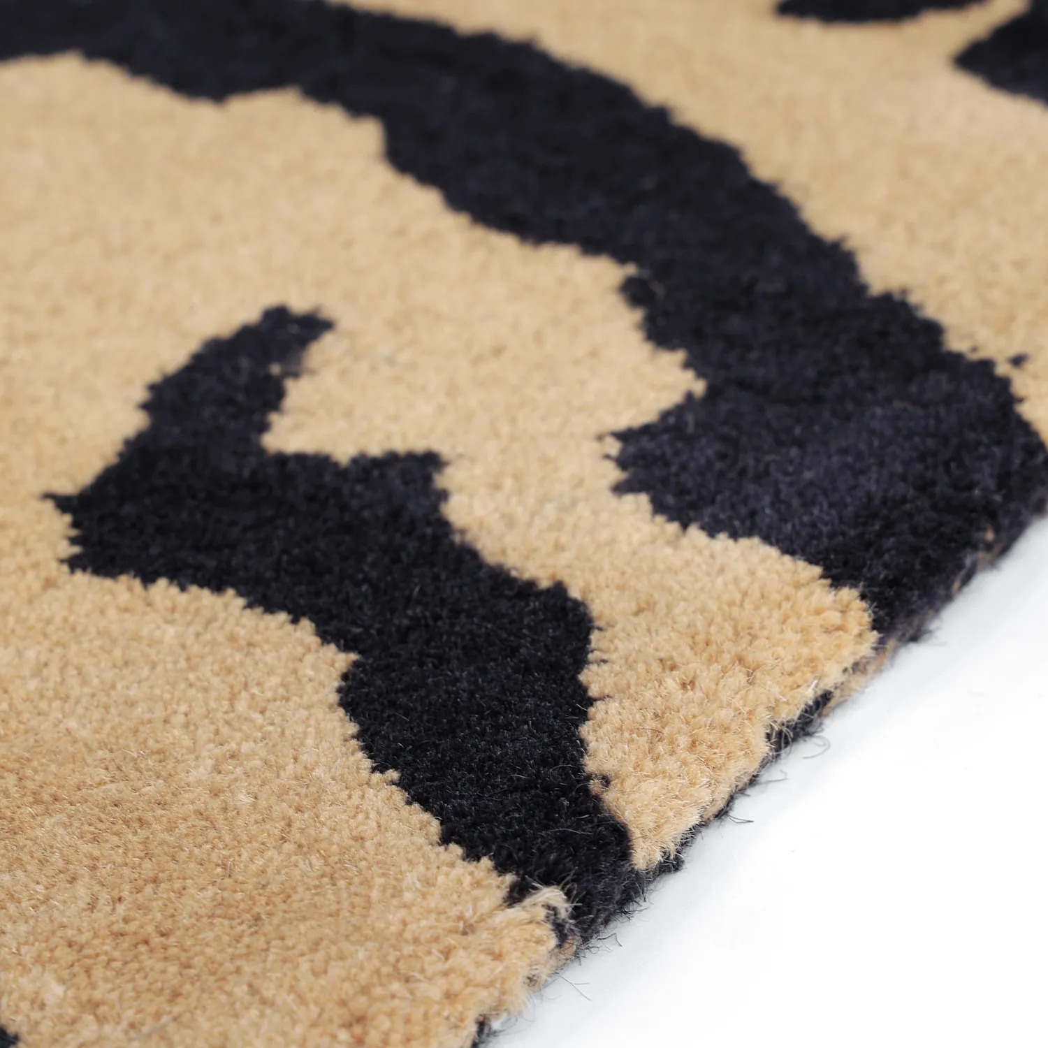 Hochflorteppiche - Zebra Tufted Wool Premium (beige/schwarz)
