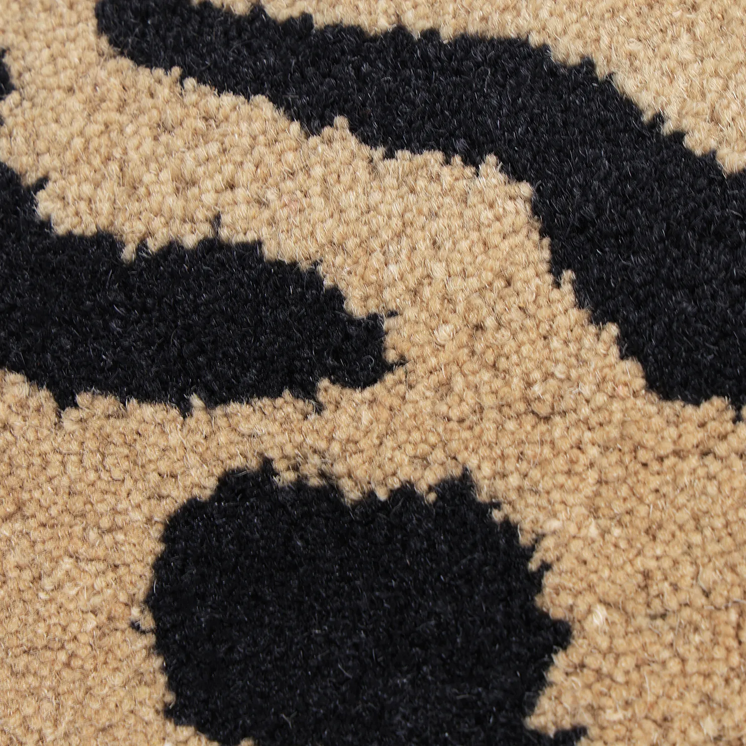 Hochflorteppiche - Zebra Tufted Wool Premium (beige/schwarz)