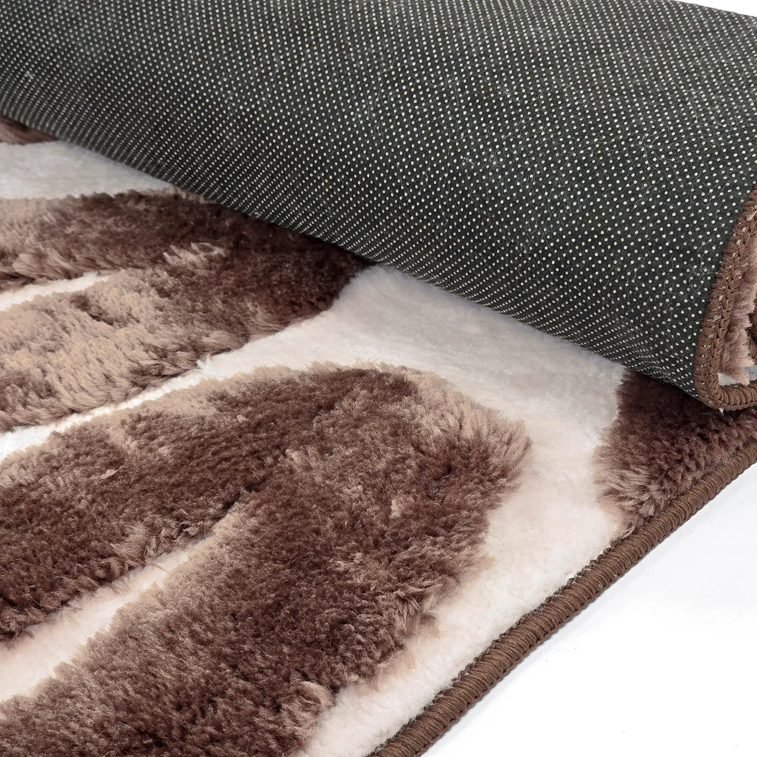 Hochflorteppiche - Akaba (braun/hellrosa)