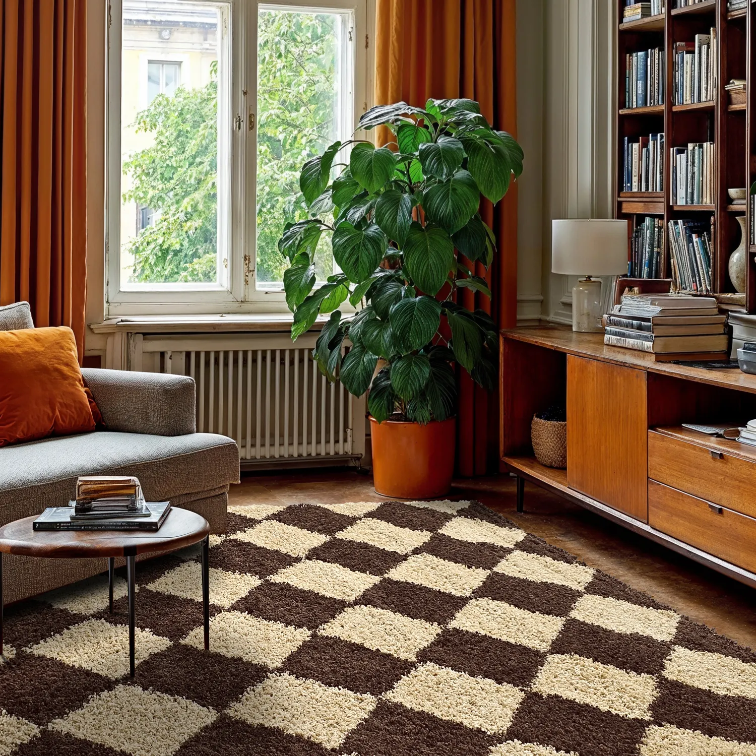 Hochflorteppiche - Albi (braun/beige)