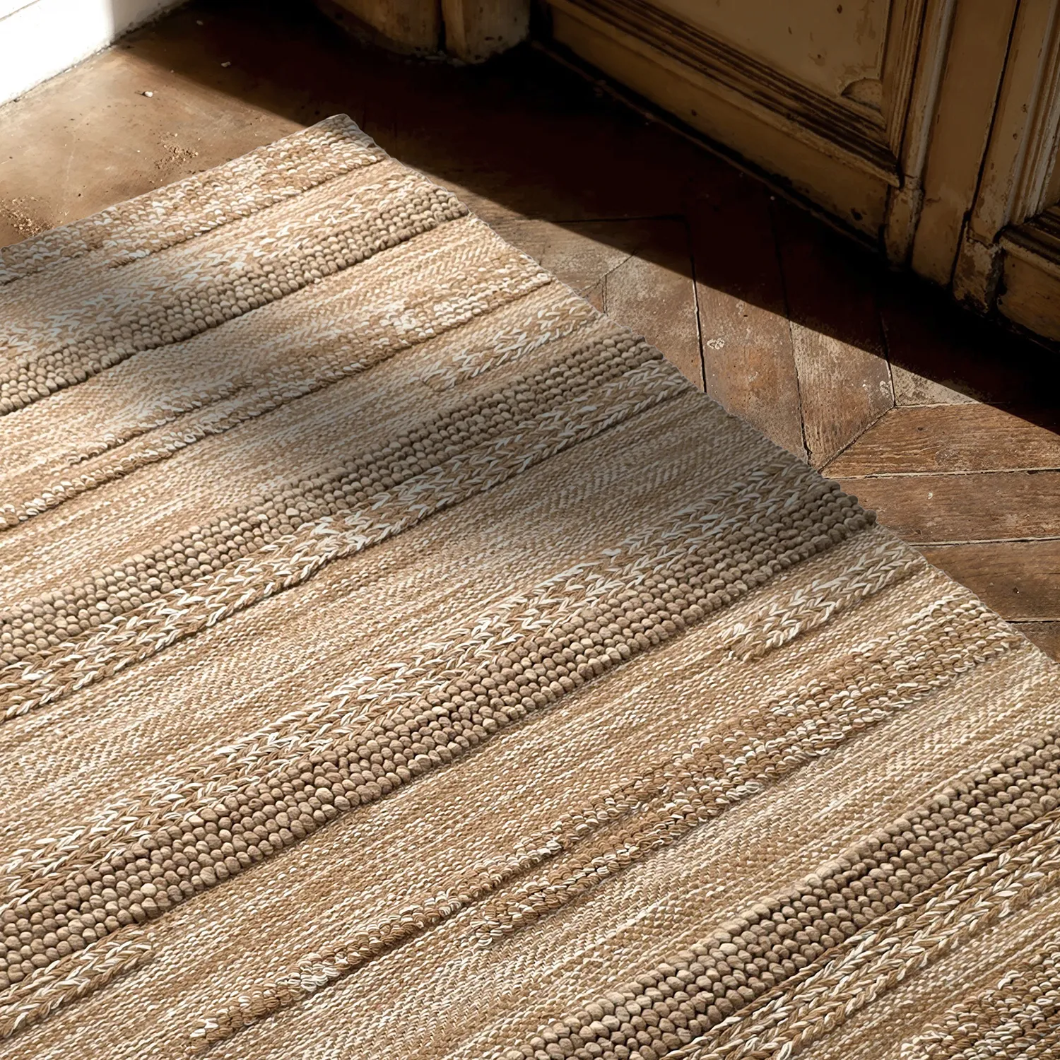 Wollteppich - Almaty (hellbraun)