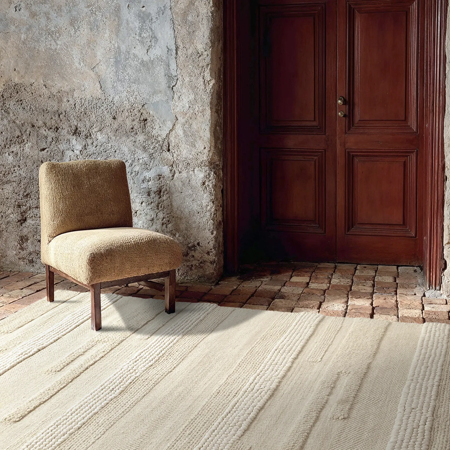 Wollteppich - Almaty (creme)