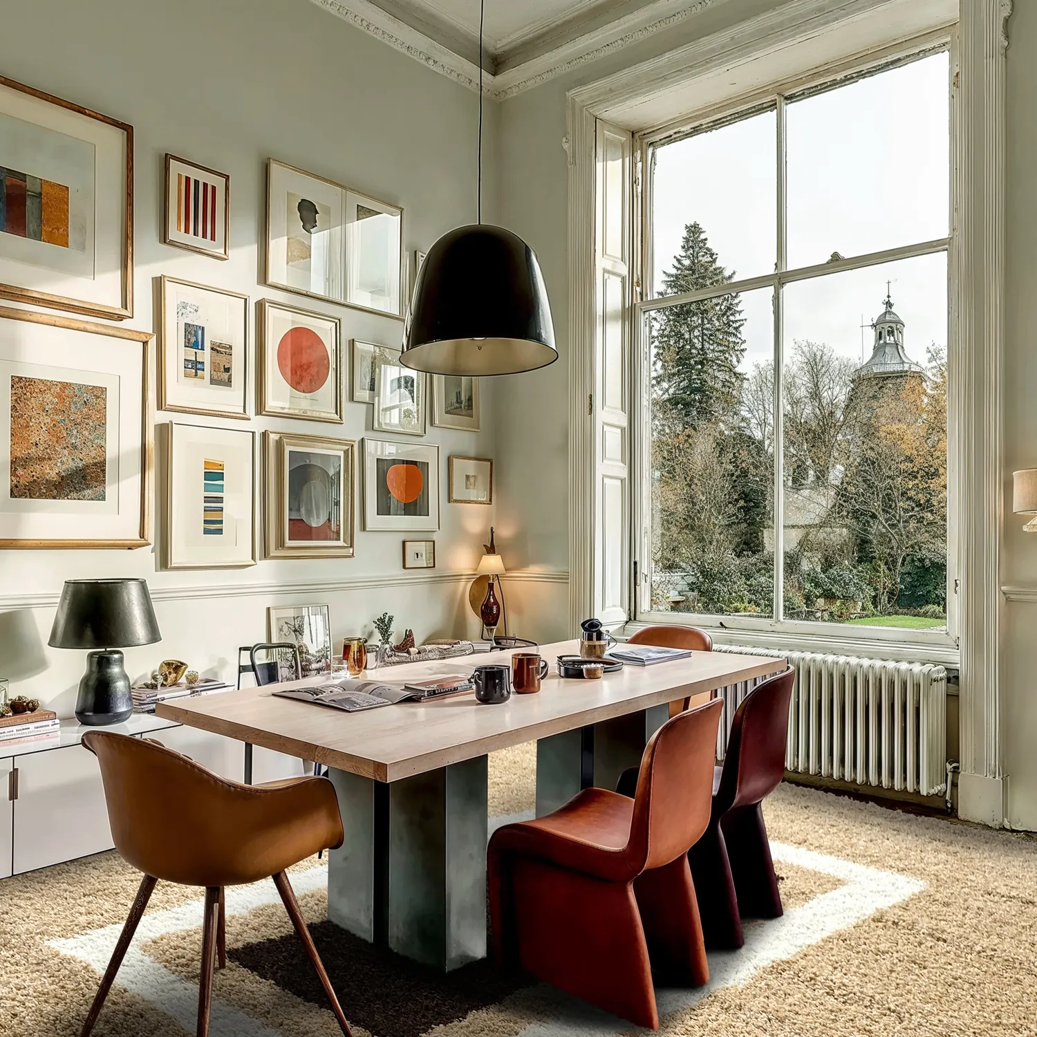 Hochflorteppiche - Alsace (beige/weiß/braun)