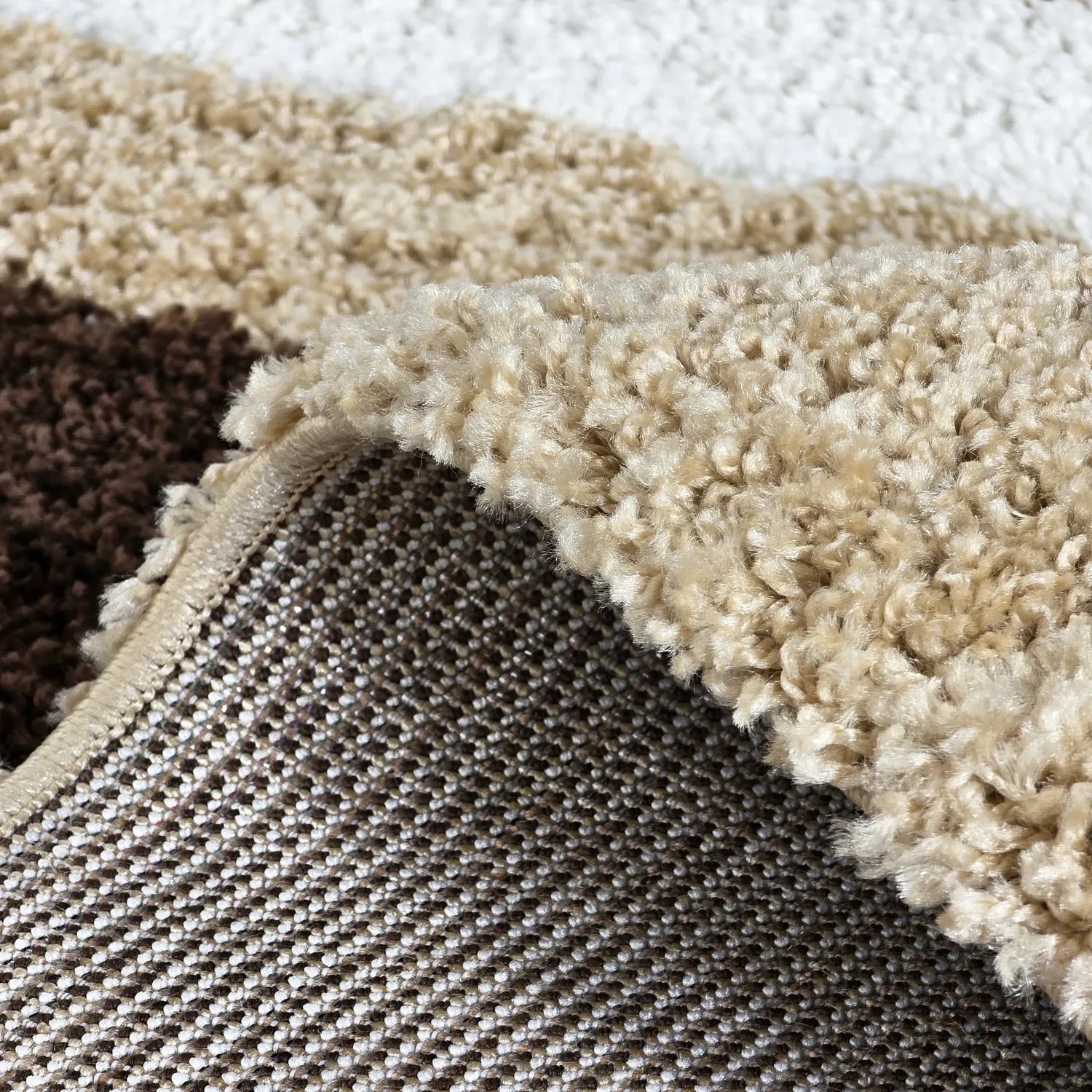 Hochflorteppiche - Alsace (beige/weiß/braun)