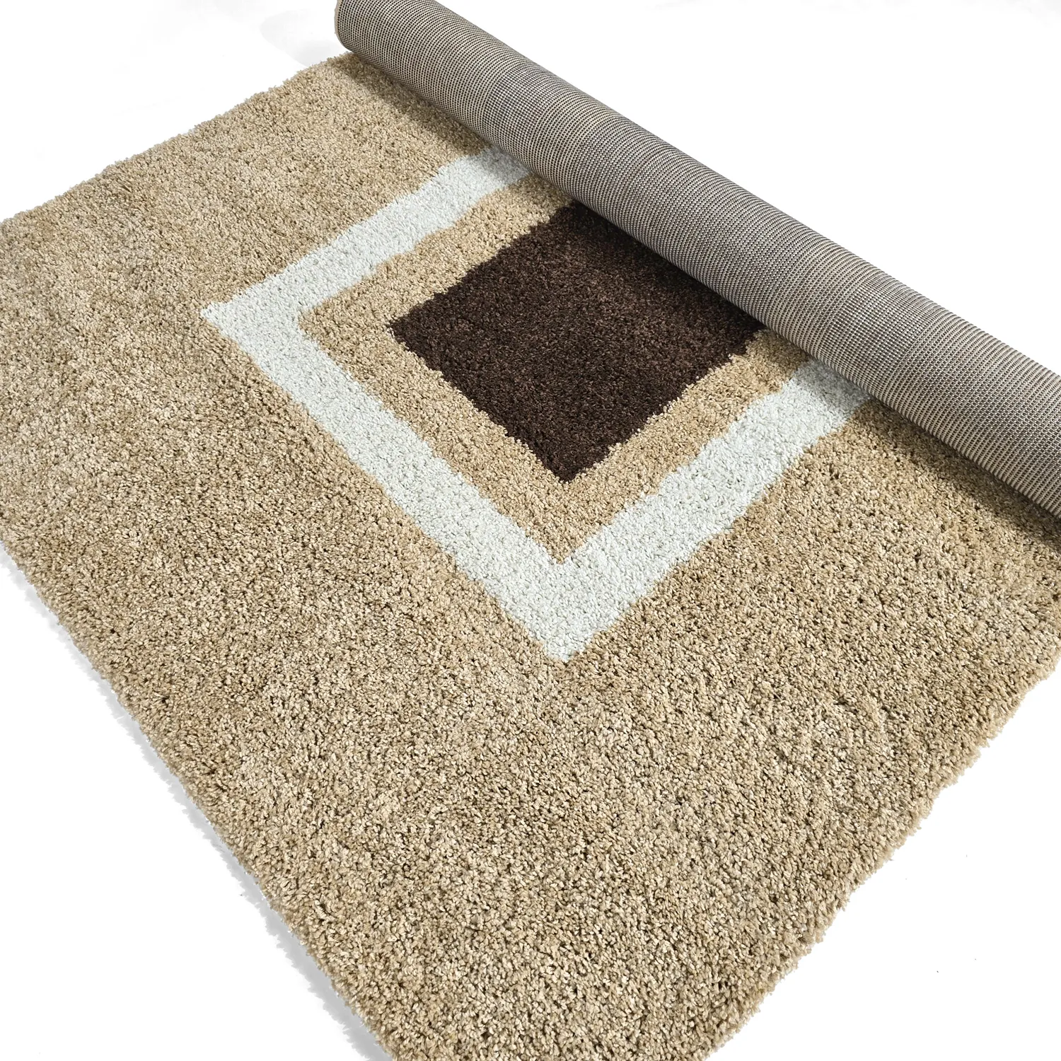 Hochflorteppiche - Alsace (beige/weiß/braun)