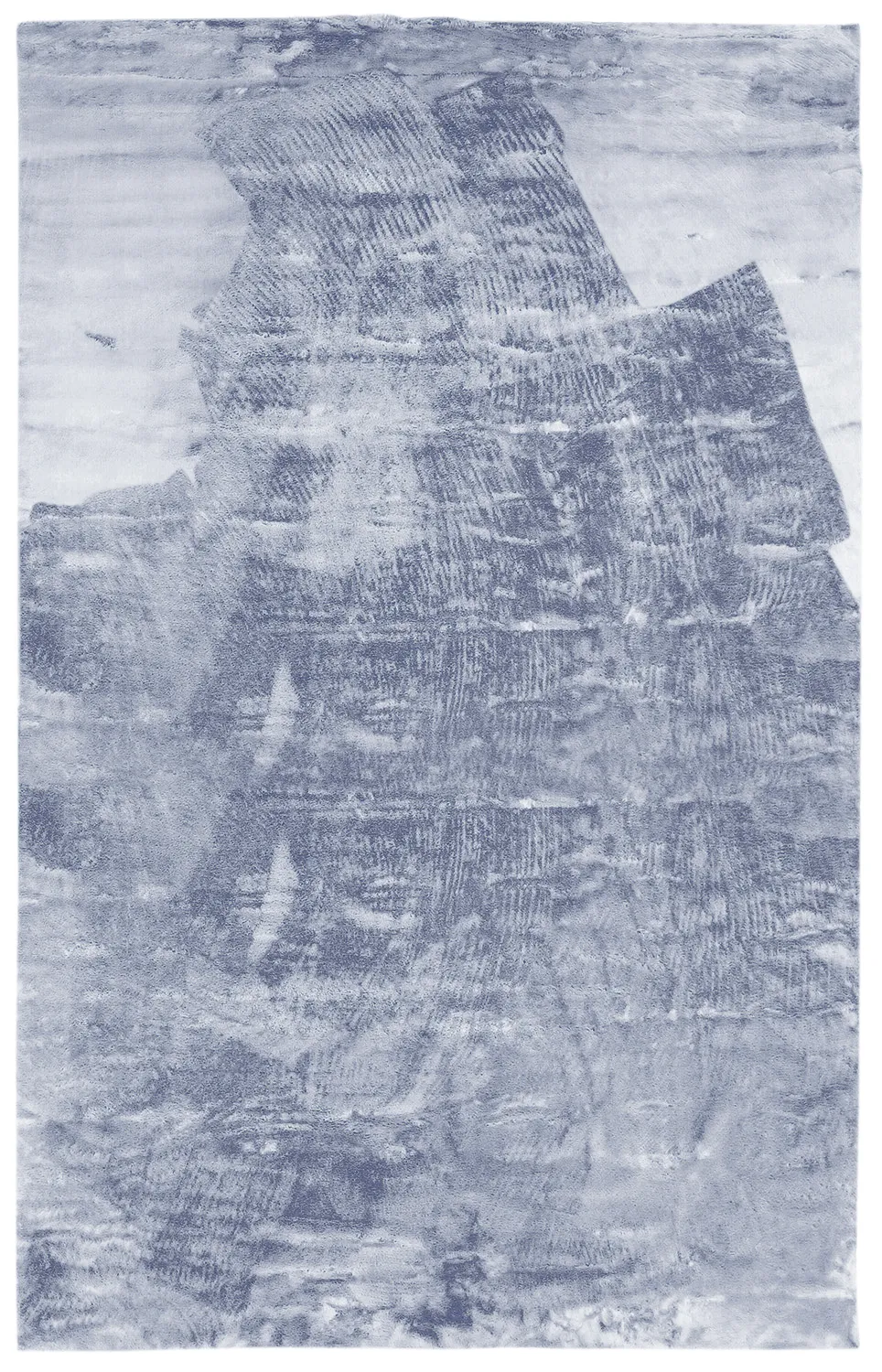 Tapis à poils longs - Aranga Super Soft Fur (bleu acier)