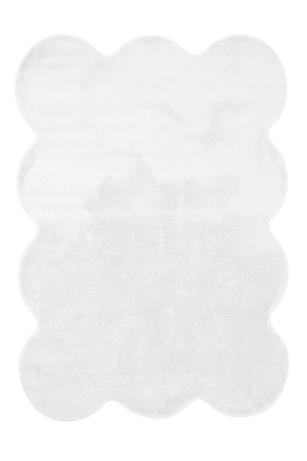 Welligem Hochflorteppich - Aranga Super Soft Fur (weiß)