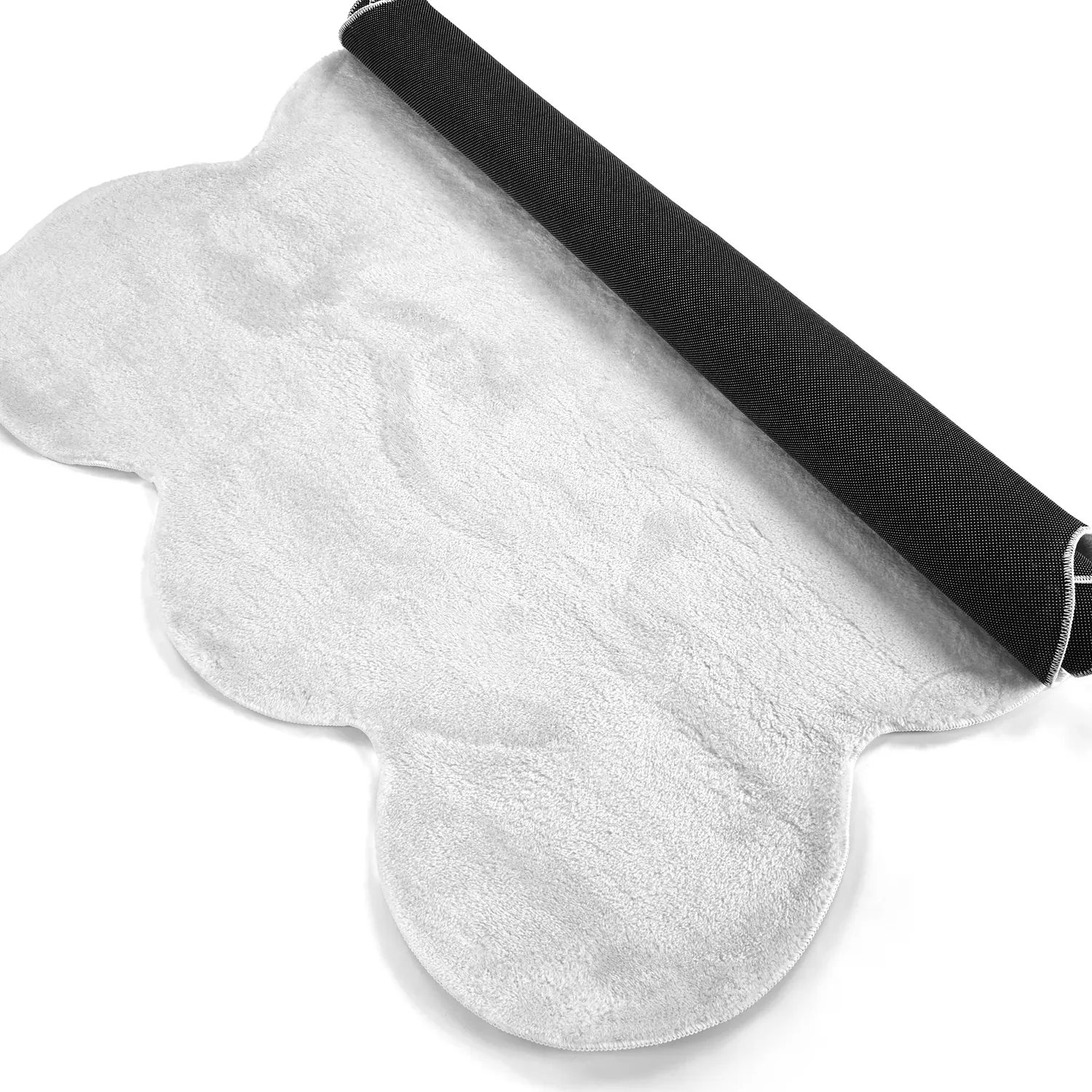 Welligem Hochflorteppich - Aranga Super Soft Fur (weiß)