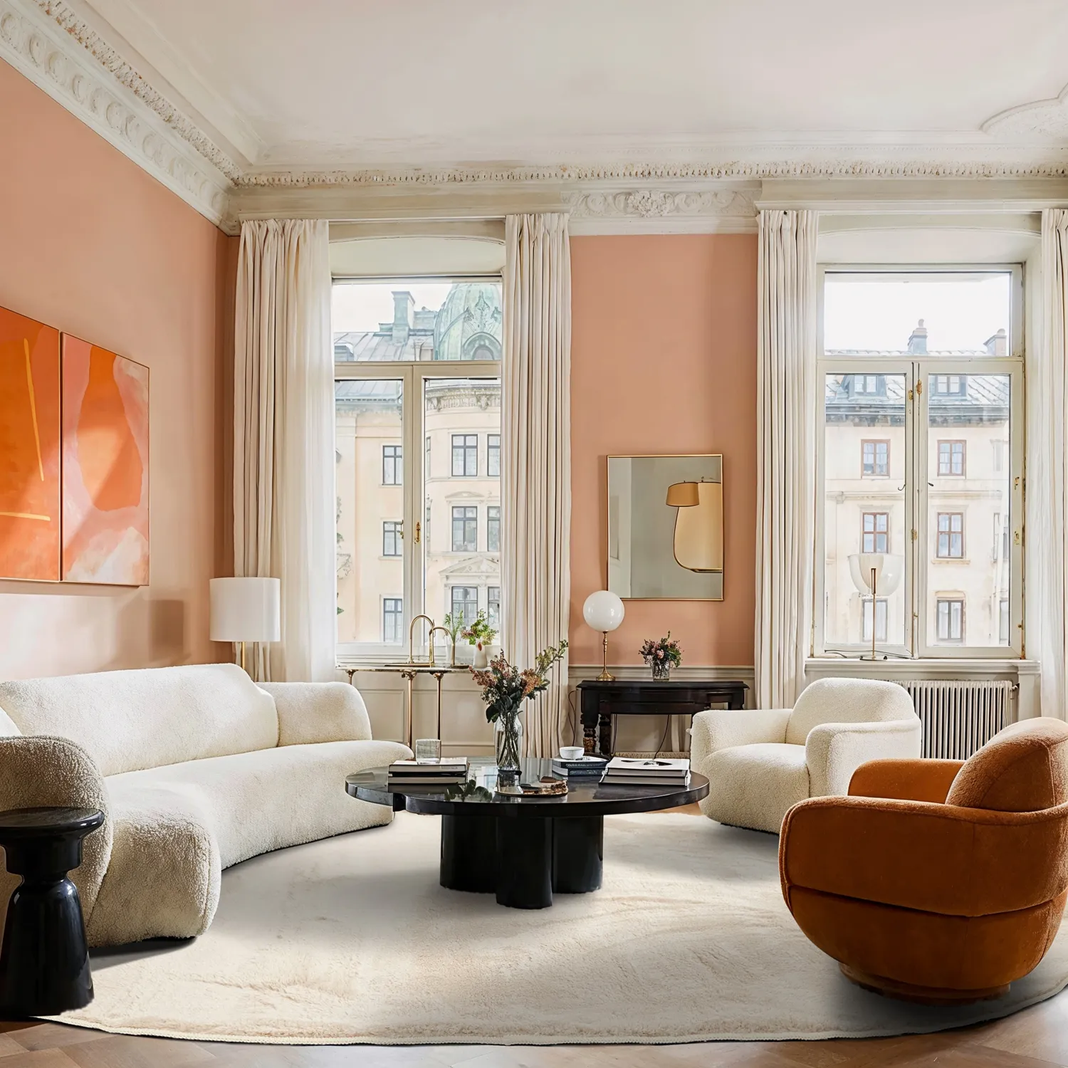 Ovaler Hochflorteppich - Aranga Super Soft Fur (beige)