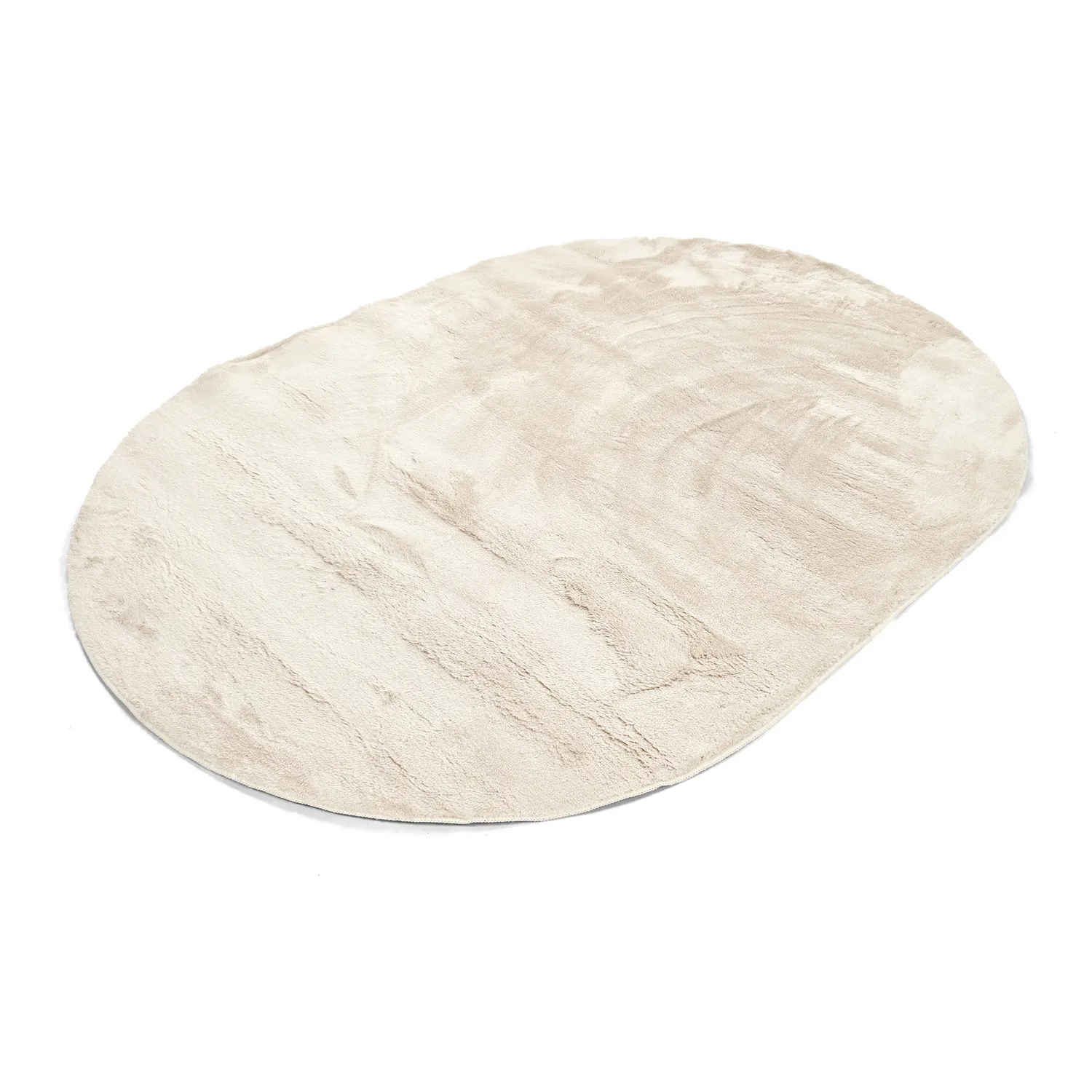 Ovaler Hochflorteppich - Aranga Super Soft Fur (beige)