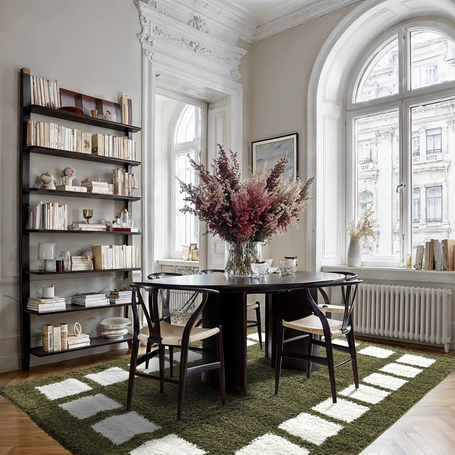 Hochflorteppiche - Asilah (grün/weiß)