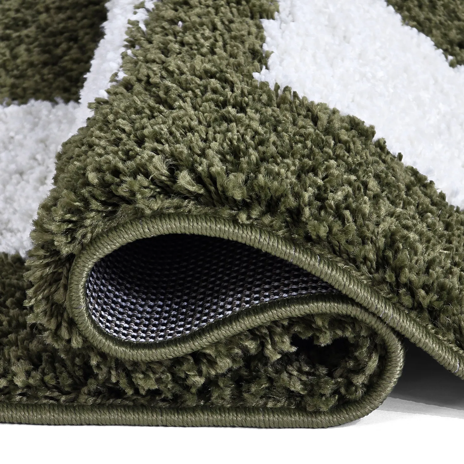 Hochflorteppiche - Asilah (grün/weiß)