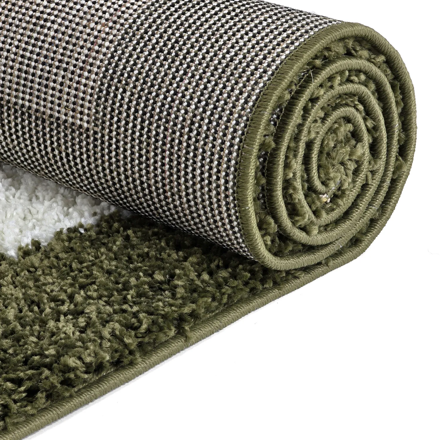 Hochflorteppiche - Asilah (grün/weiß)