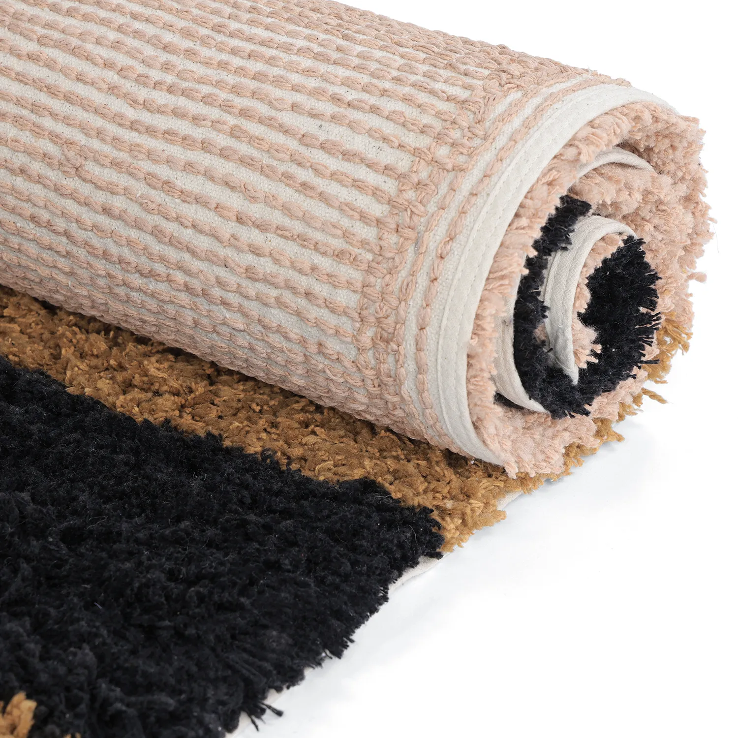 Tapis shaggy - Cefalu Natural Cotton Shaggy (multicolore)