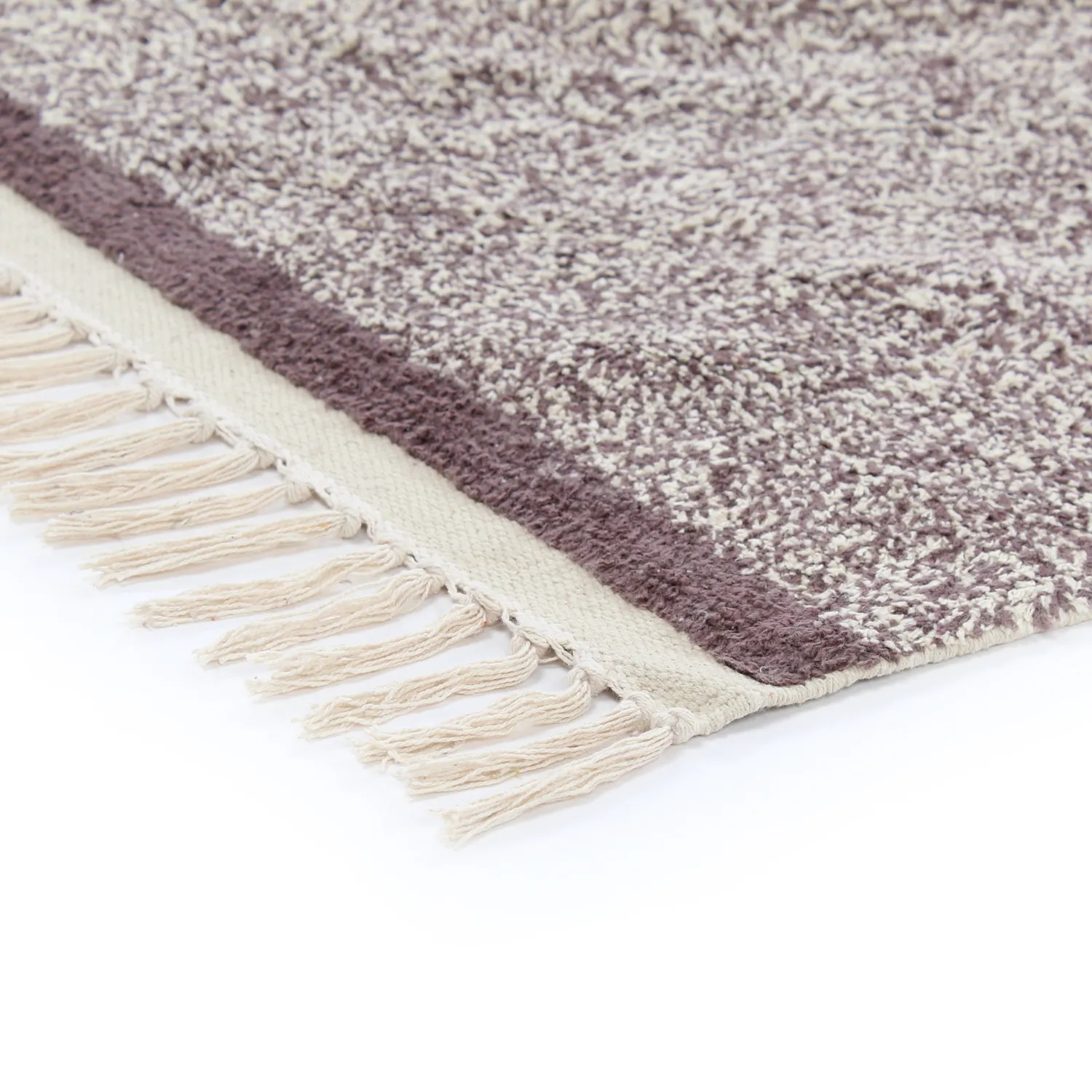 Tapis à poils longs - Celina Natural Cotton Shaggy (beige/marron)