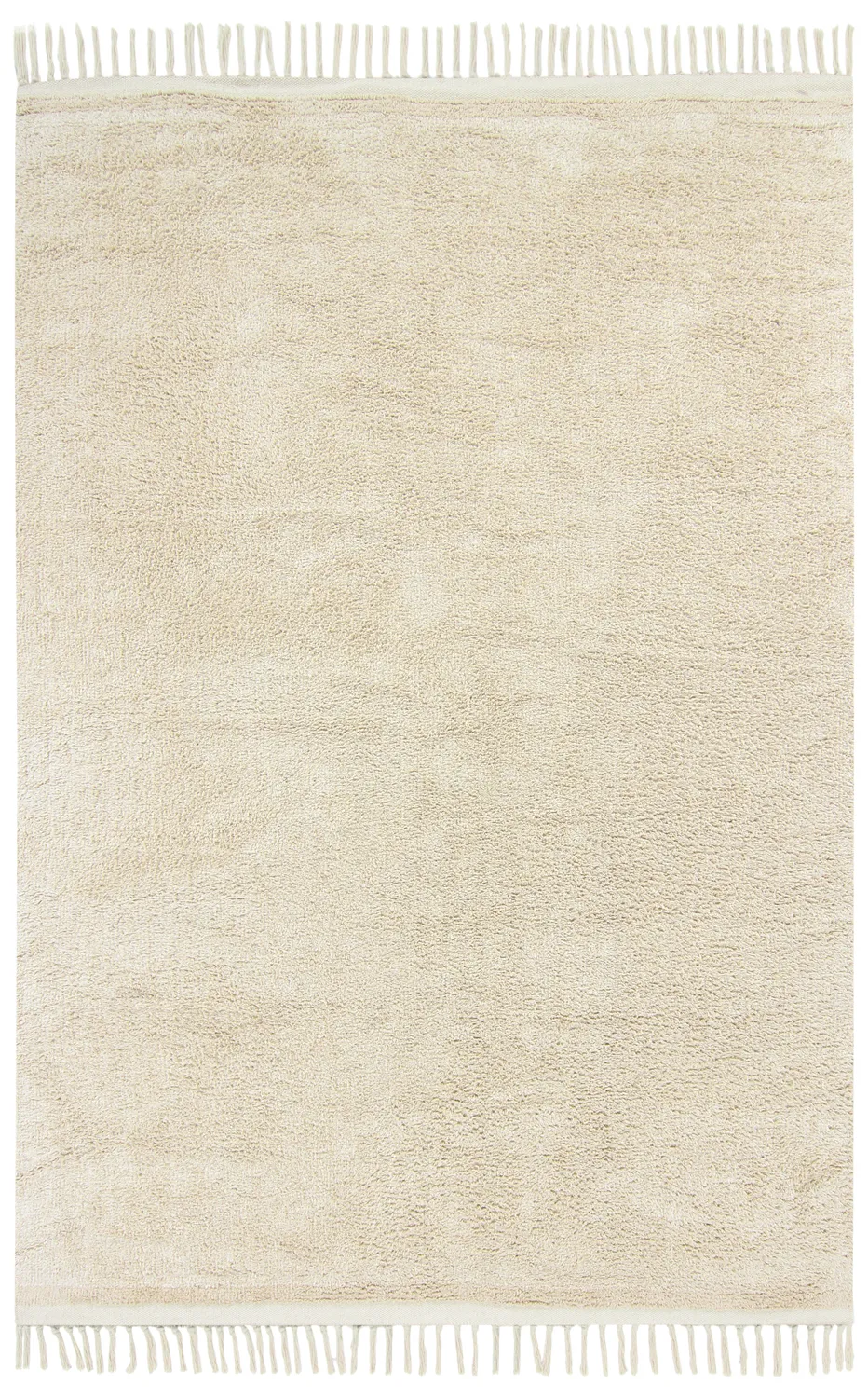 Hochflorteppiche - Celina Natural Cotton Shaggy (cremefarben/beige)
