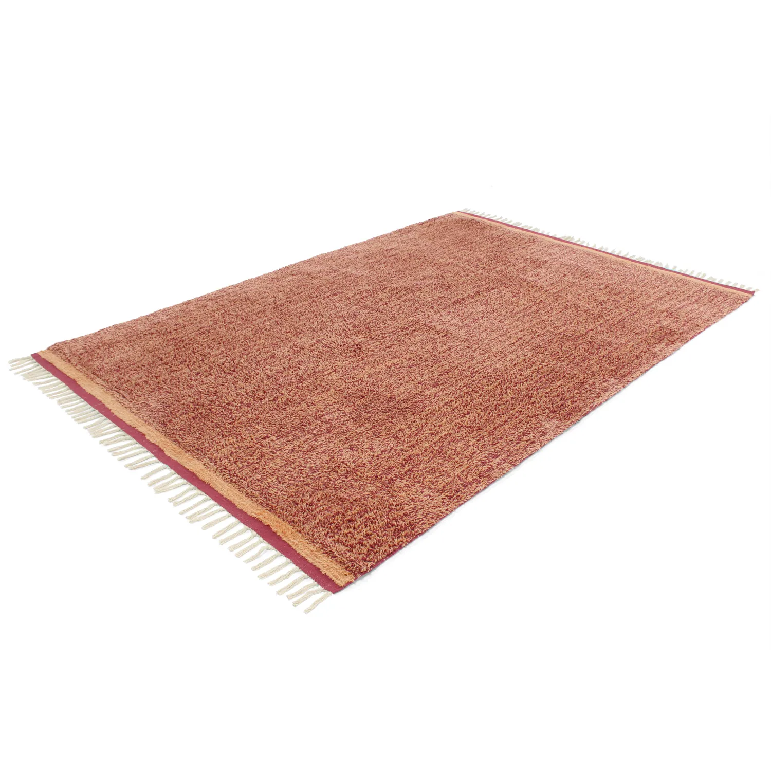 Hochflorteppiche - Celina Natural Cotton Shaggy (rot)