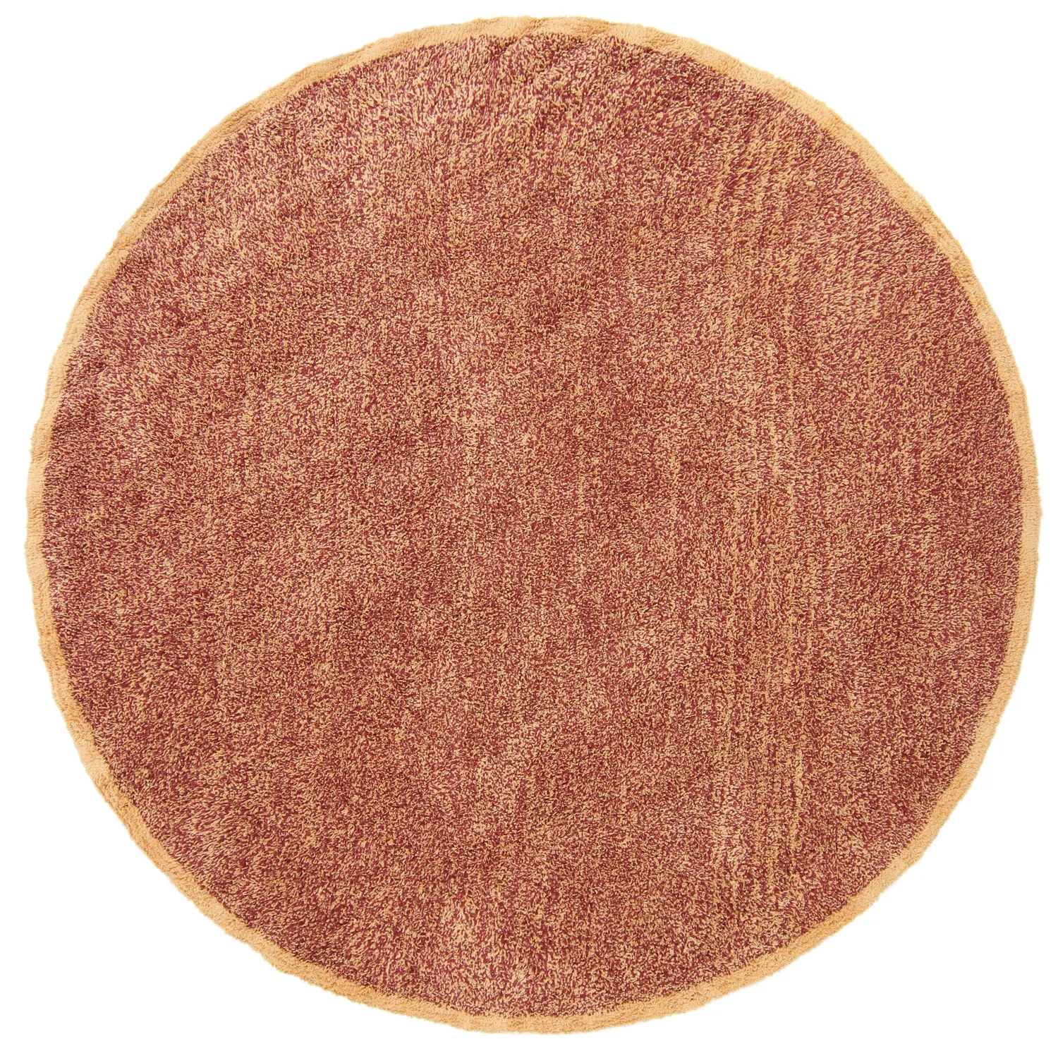 Rund Teppich - Celina Natural Cotton Shaggy (rot)