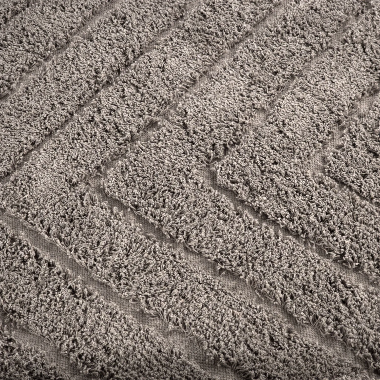 Runde Teppiche - Conara Natural Cotton Shaggy (taupe)