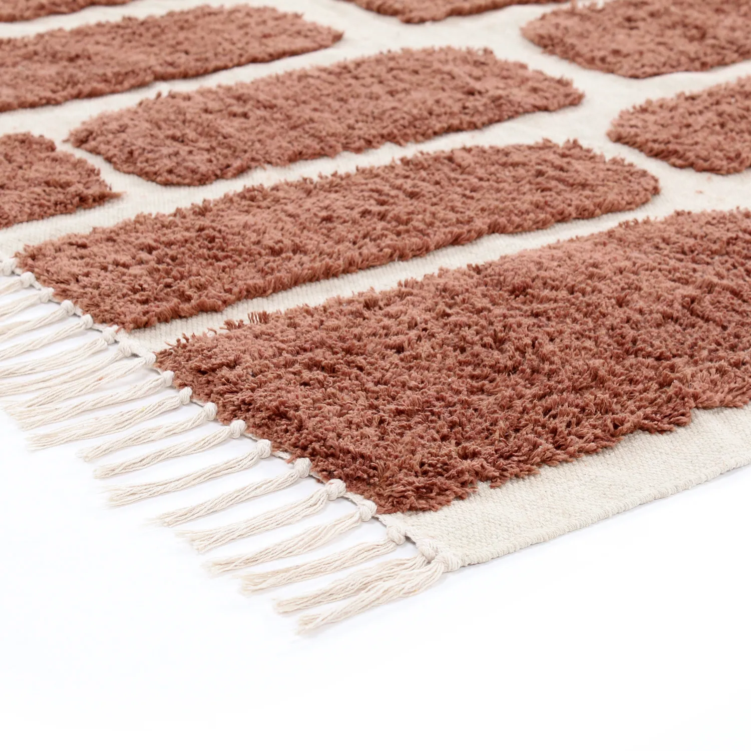 Hochflorteppiche - Cyrus Natural Cotton Shaggy (braun)