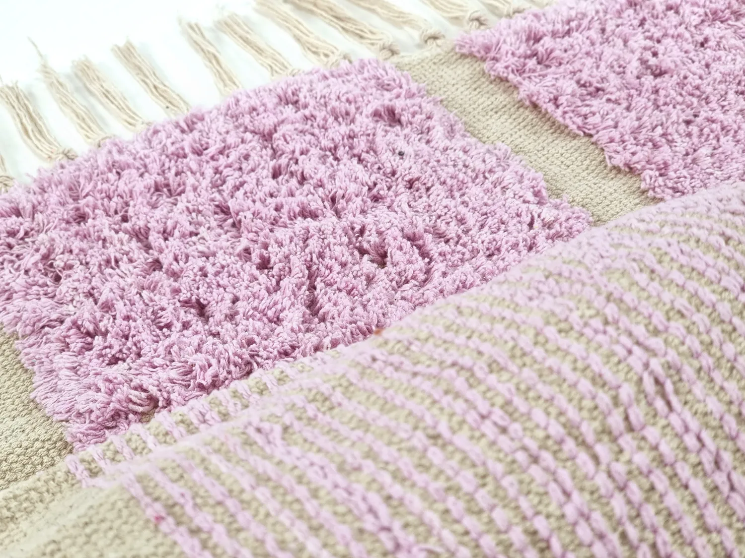 Hochflorteppiche - Cyrus Natural Cotton Shaggy (lila)