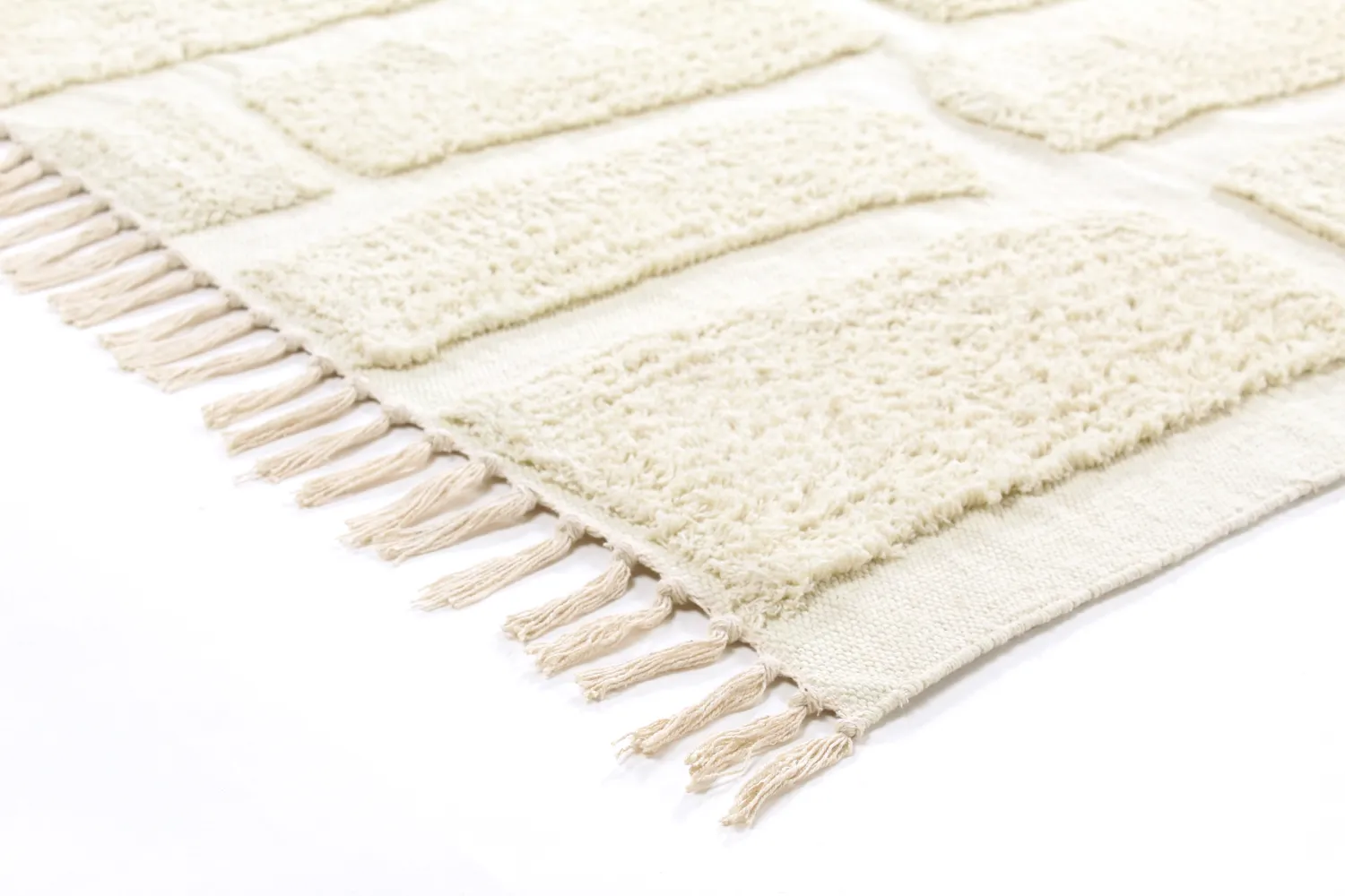 Hochflorteppiche - Cyrus Natural Cotton Shaggy (cremefarben)