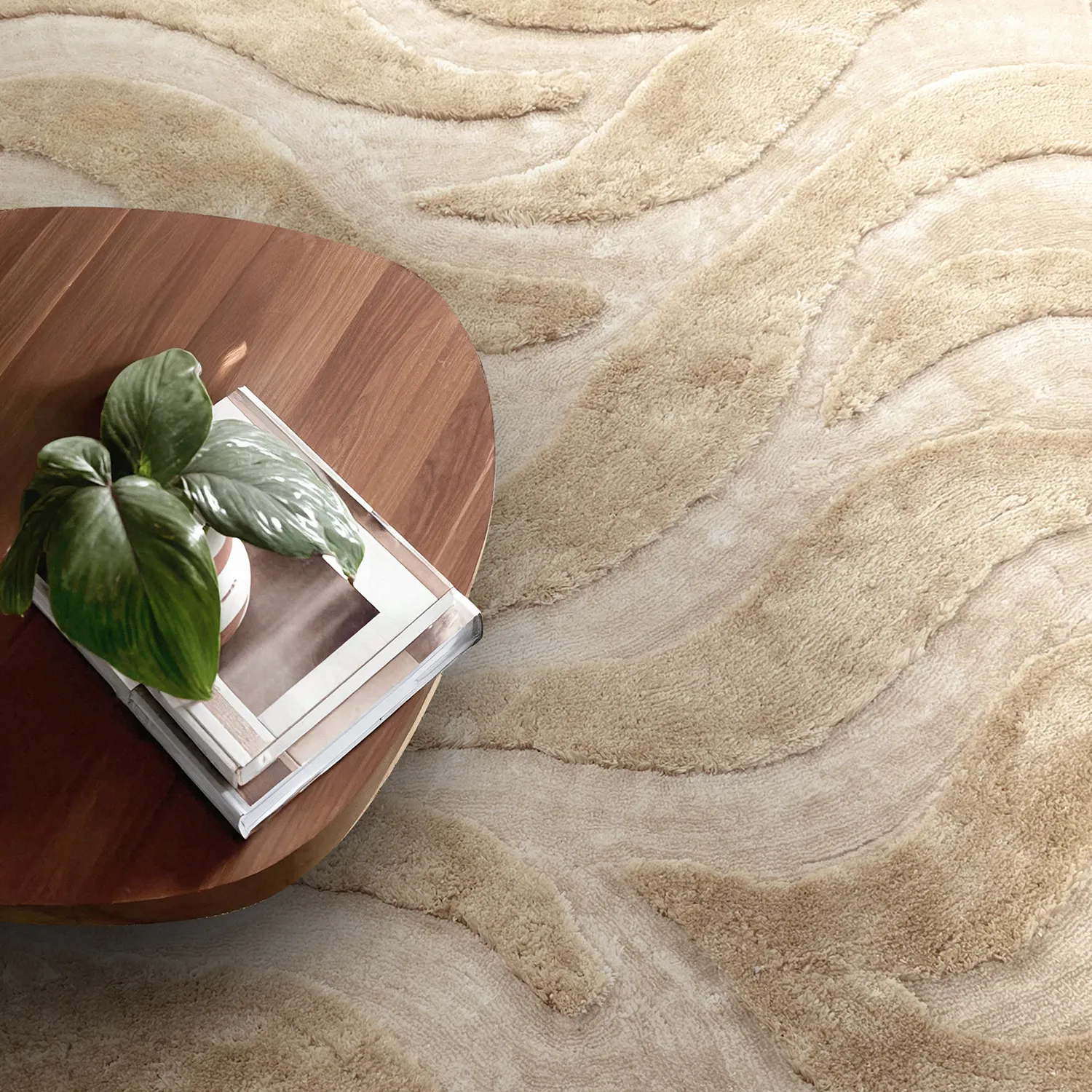 Hochflorteppiche - Fergana (creme/beige)