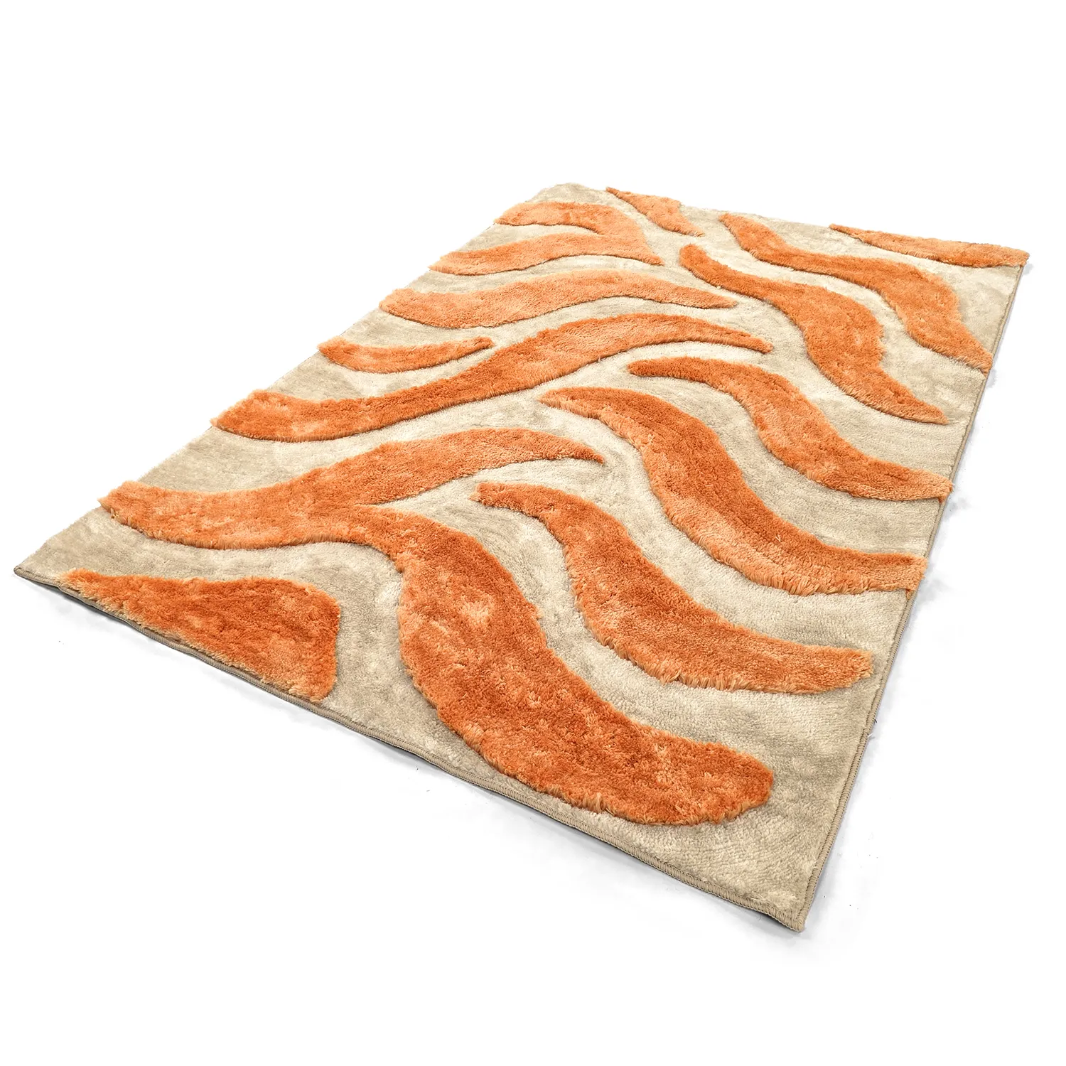 Hochflorteppiche - Fergana (creme/orange)