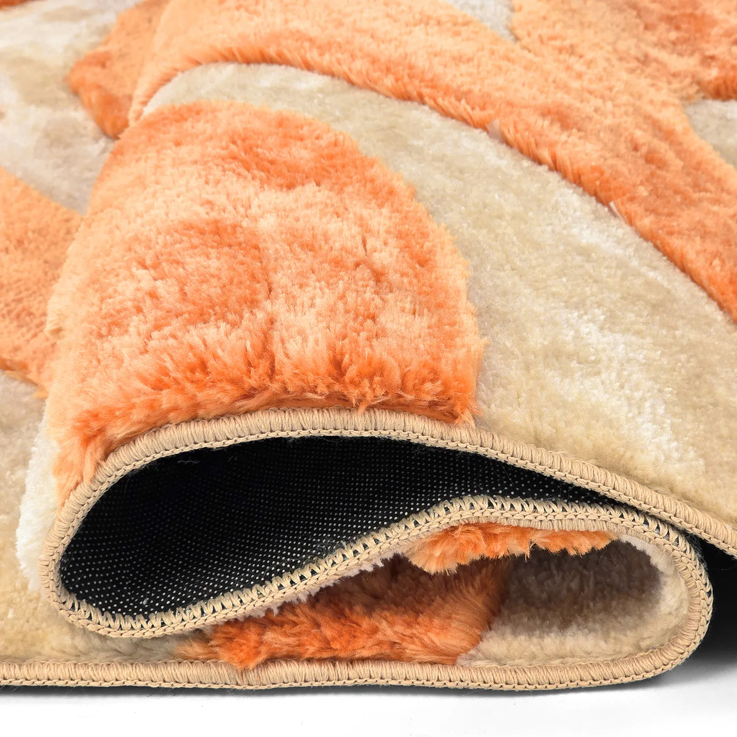 Hochflorteppiche - Fergana (creme/orange)