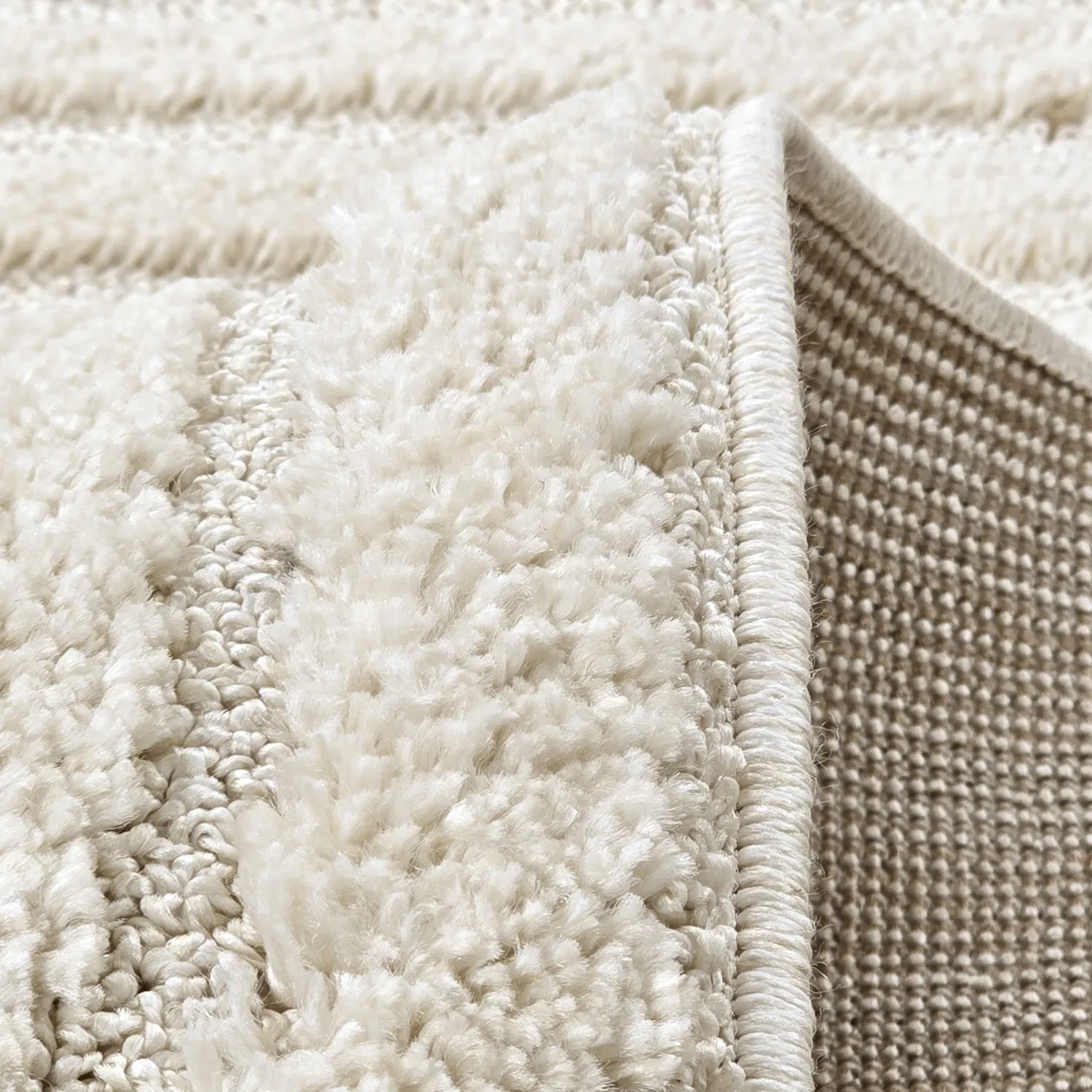 Tapis moelleux - Fukui (blanc cassé)