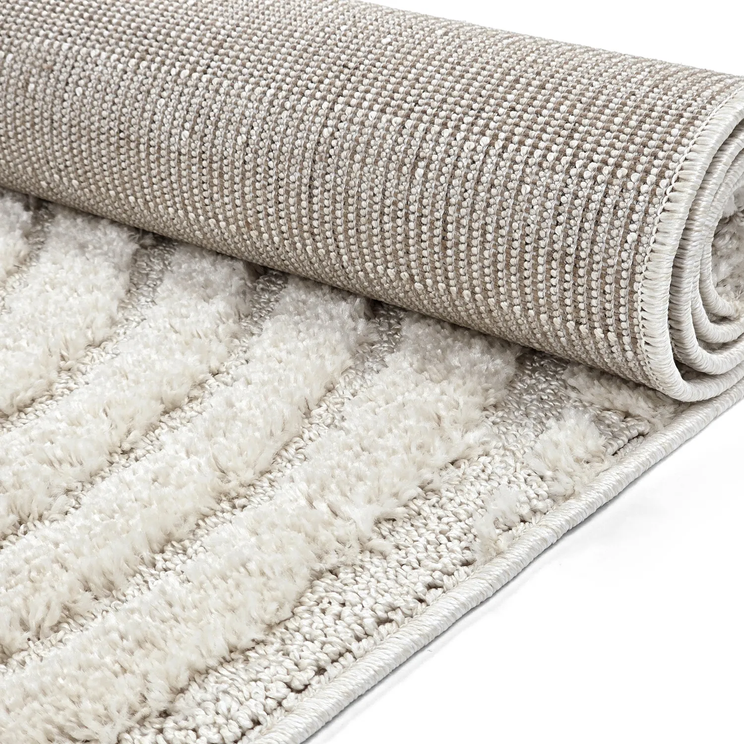 Tapis moelleux - Fukui (blanc cassé)