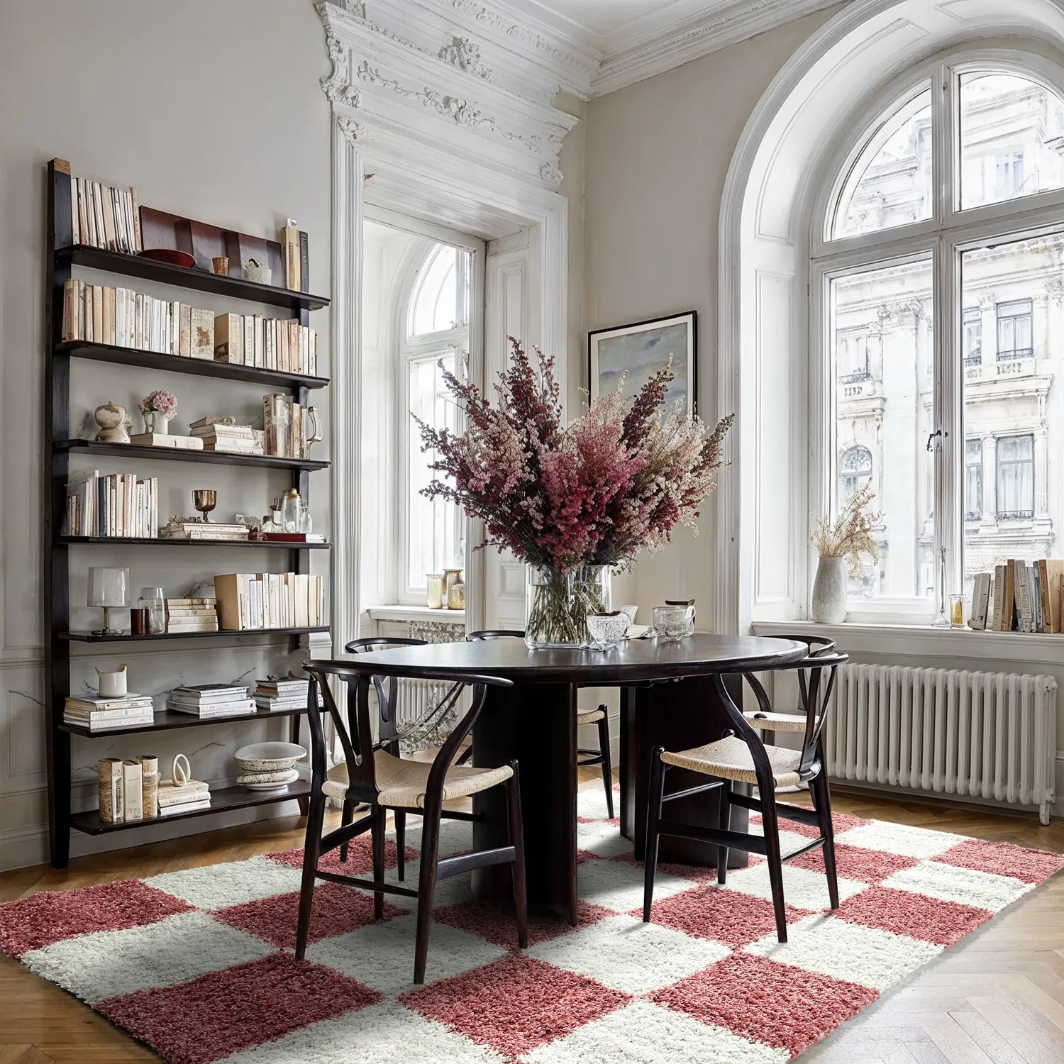 Hochflorteppiche - Gordes (rosa/weiß)