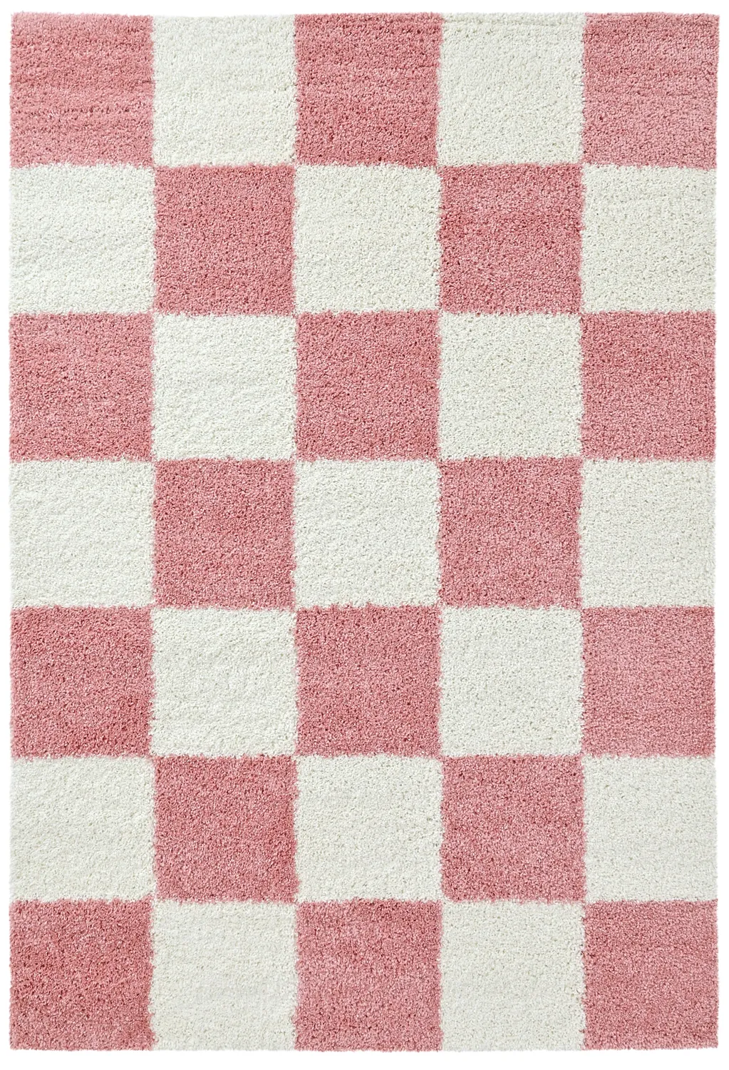 Hochflorteppiche - Gordes (rosa/weiß)