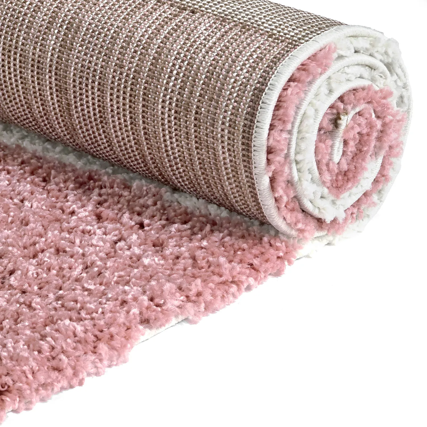 Hochflorteppiche - Gordes (rosa/weiß)