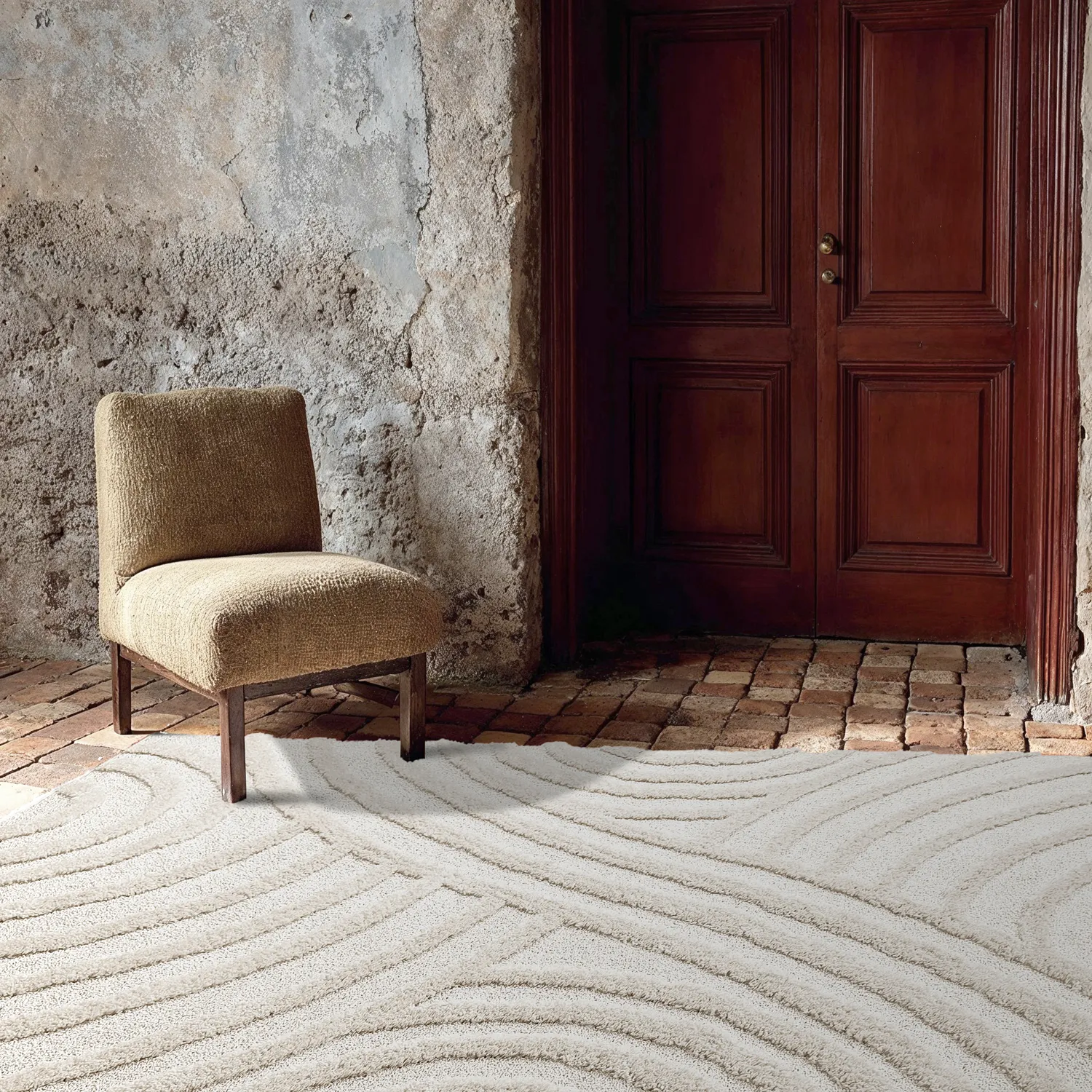 Hochflorteppiche - Iwaki (cremefarben)