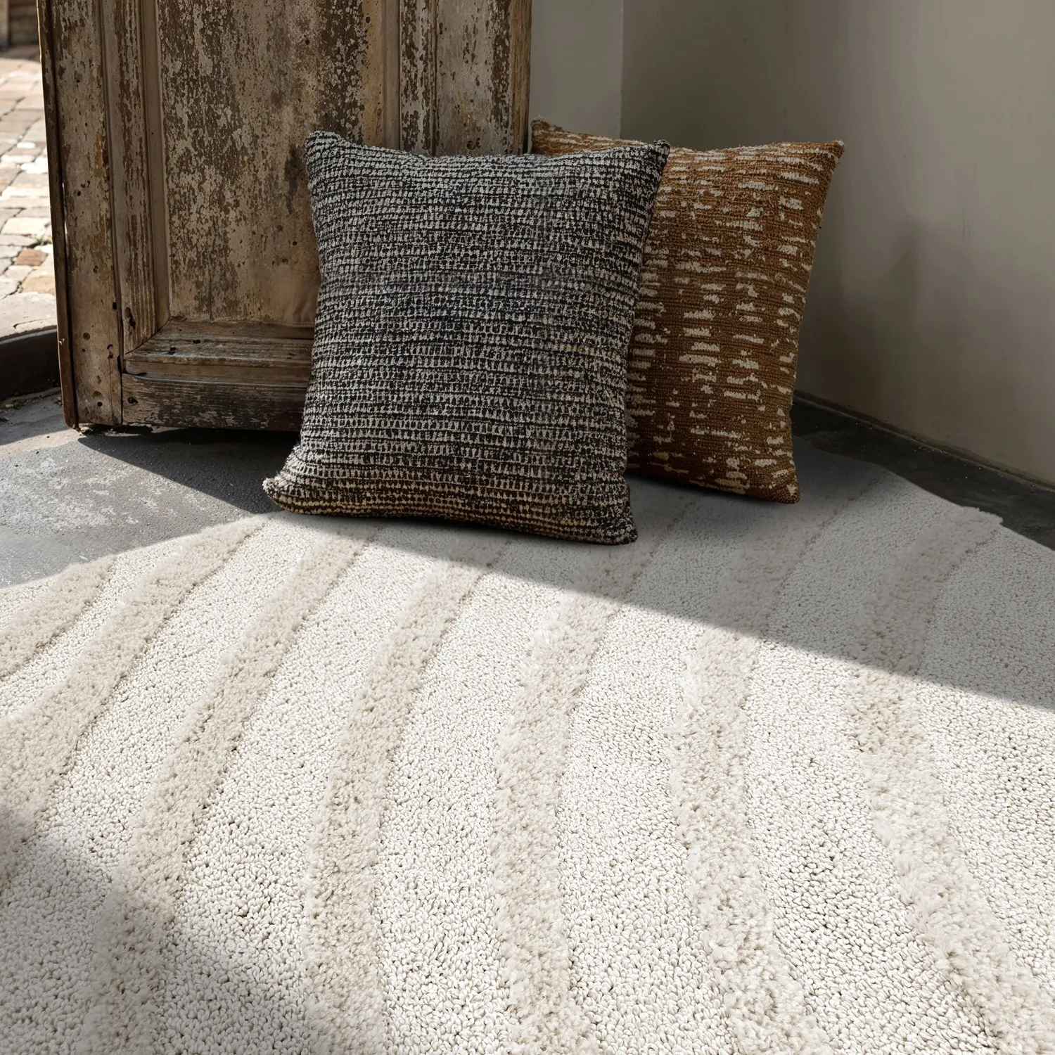 Hochflorteppiche - Iwaki (cremefarben)