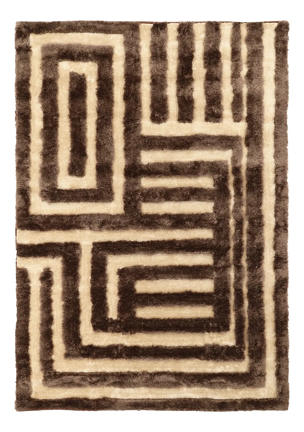 Hochflorteppiche - Karbala (beige/braun)