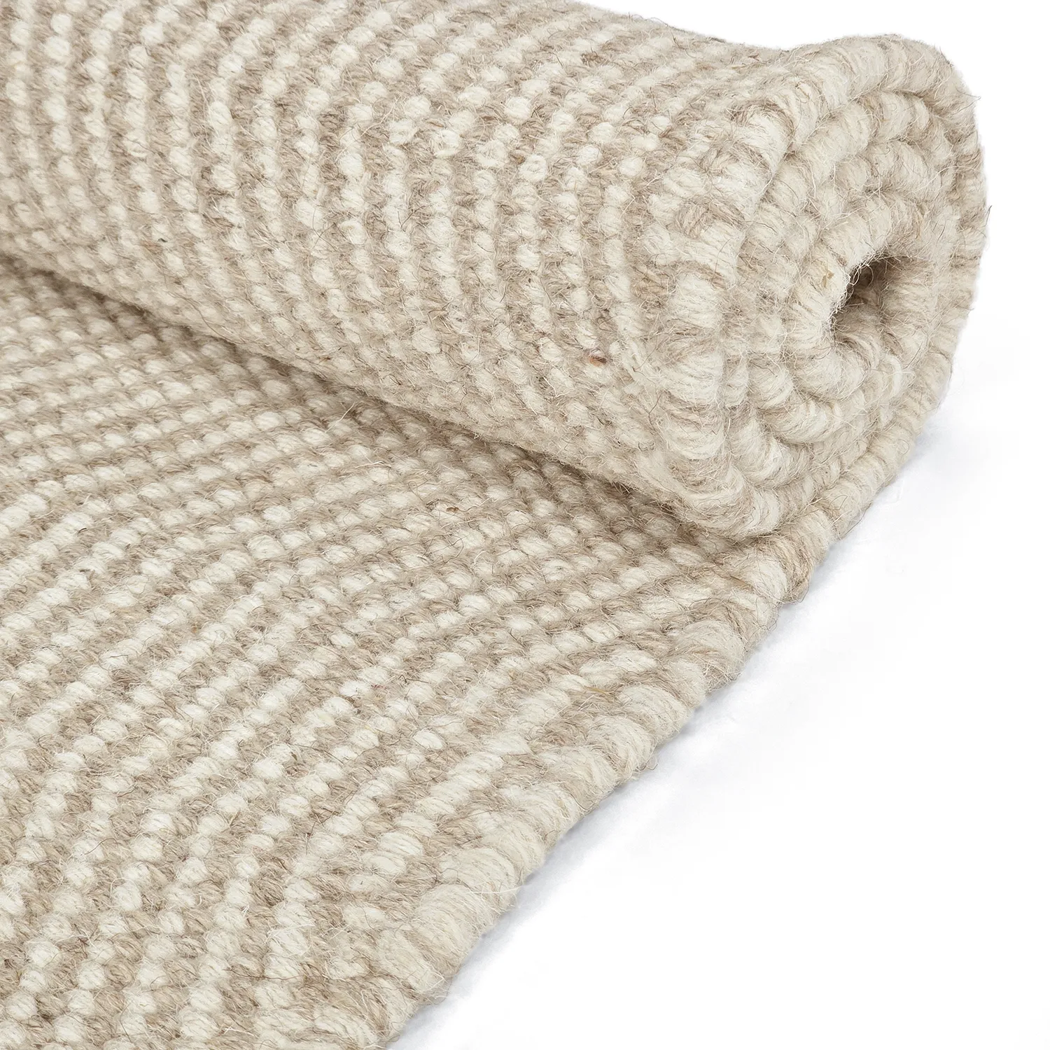 Wollteppich - Larkana (beige/weiß)