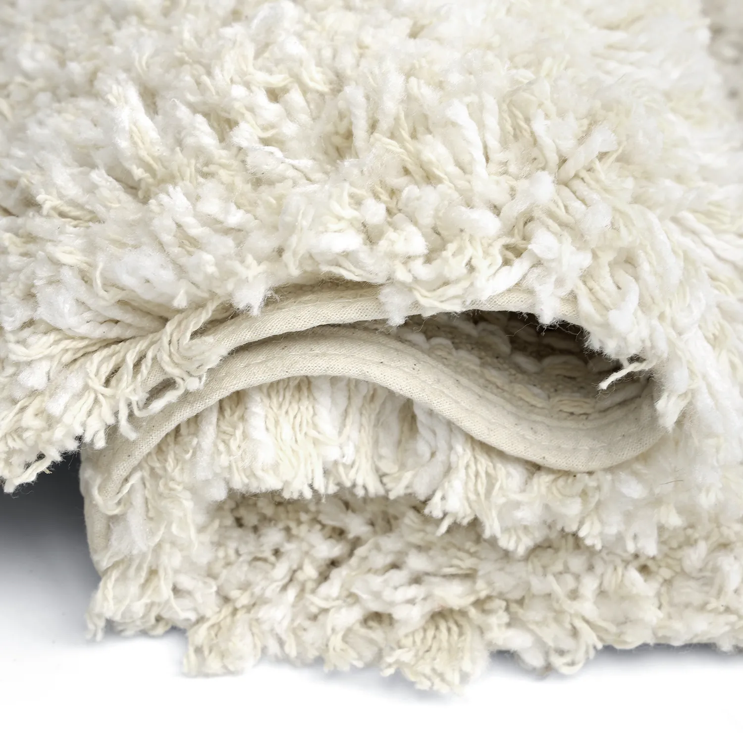 Hochflorteppiche - Naousa Natural Cotton Shaggy (mehrfarbig)