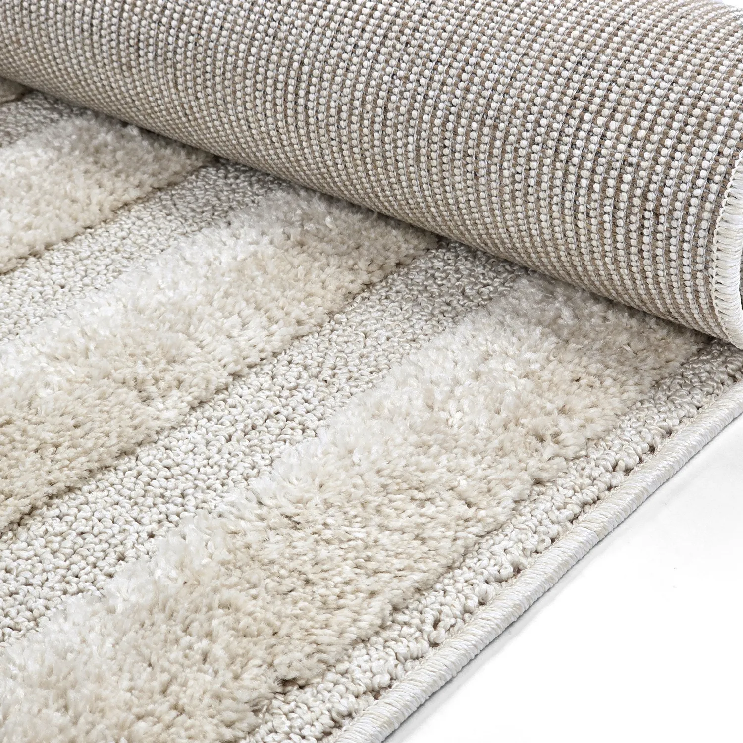 Hochflorteppiche - Naha (cremefarben)