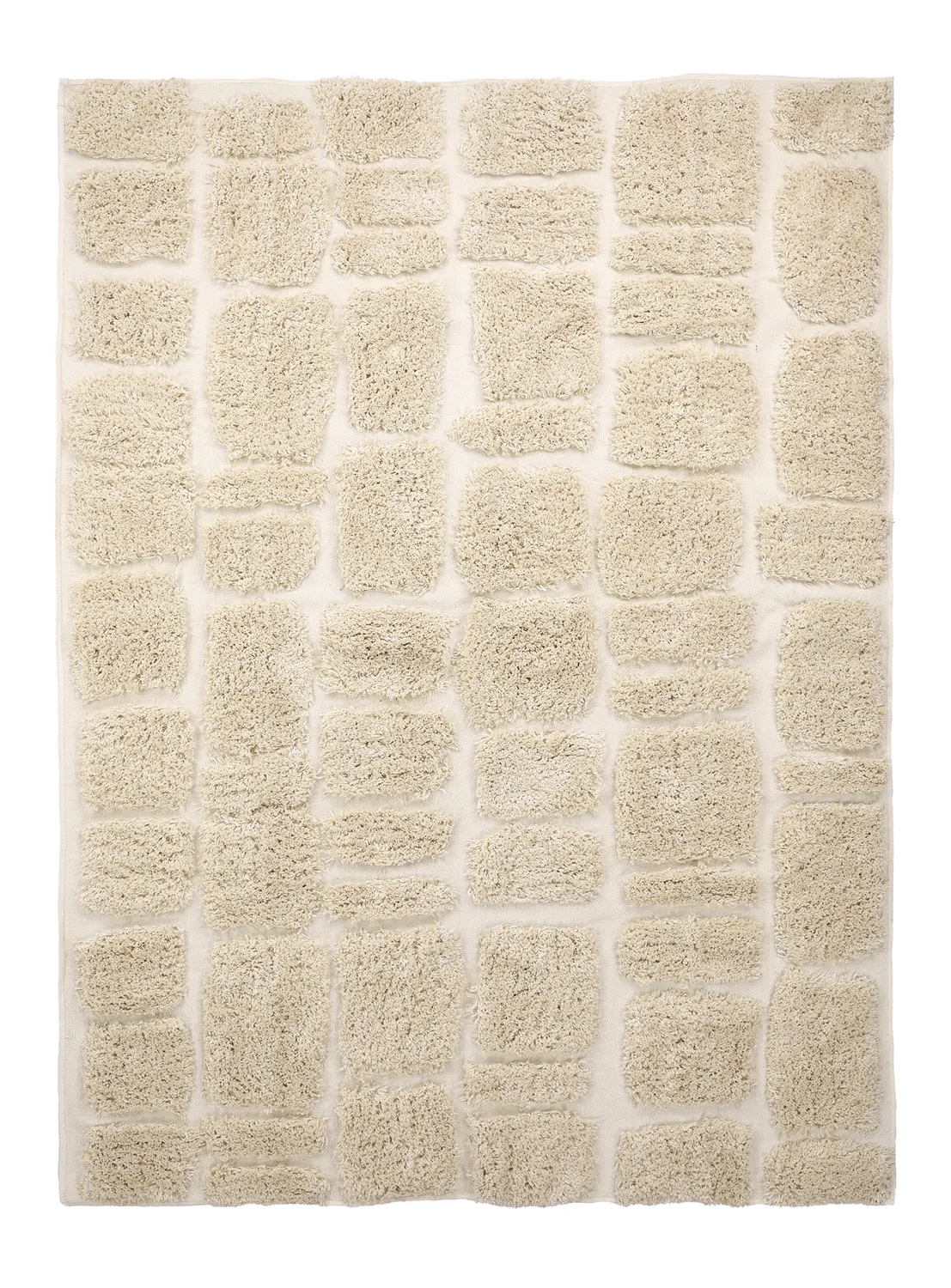 Tapis shaggy - Otranto Natural Cotton Shaggy (blanc cassé)