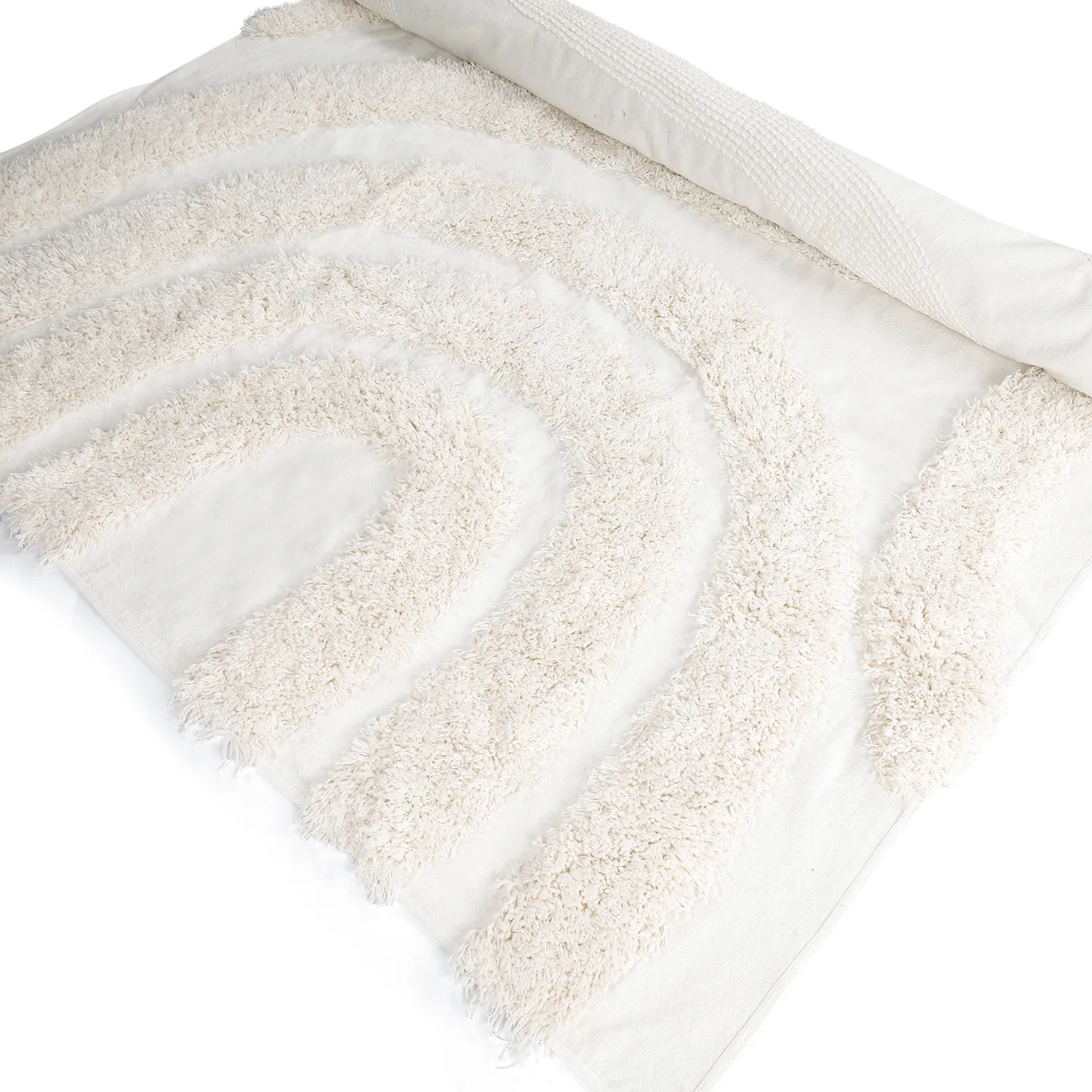 Tapis shaggy - Sivota Natural Cotton Shaggy (blanc cassé)