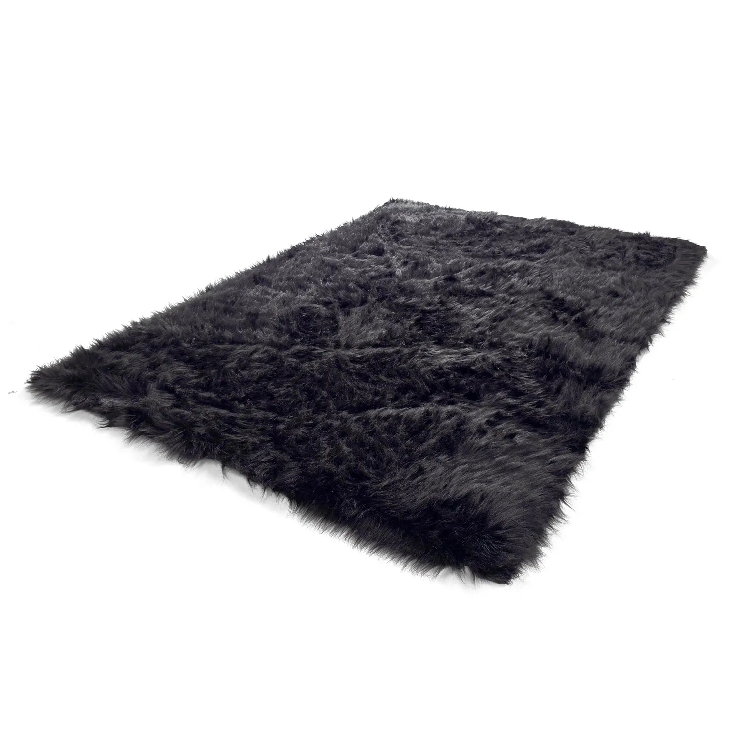 Hochflorteppiche - Sohar (schwarz)