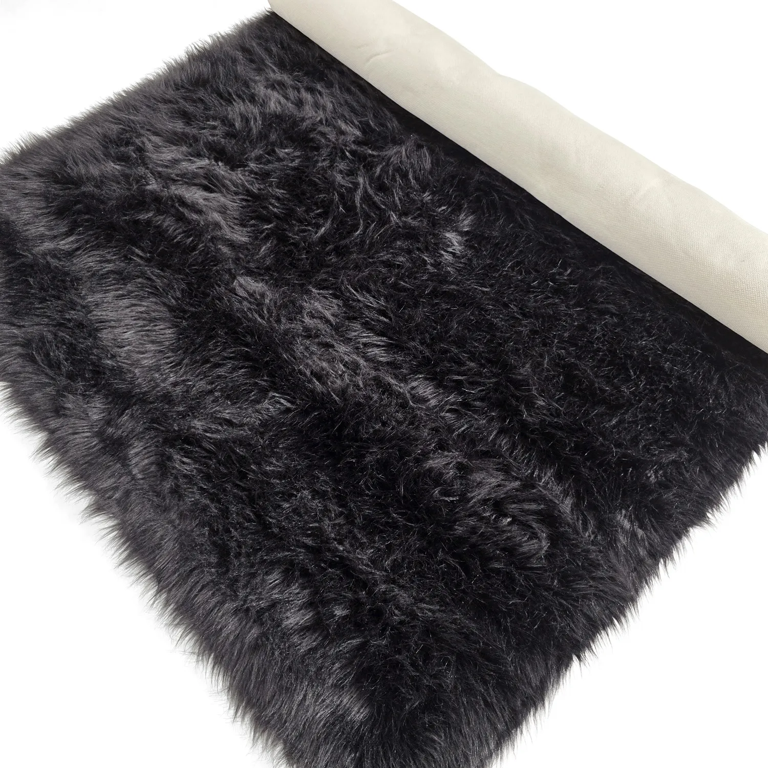 Hochflorteppiche - Sohar (schwarz)