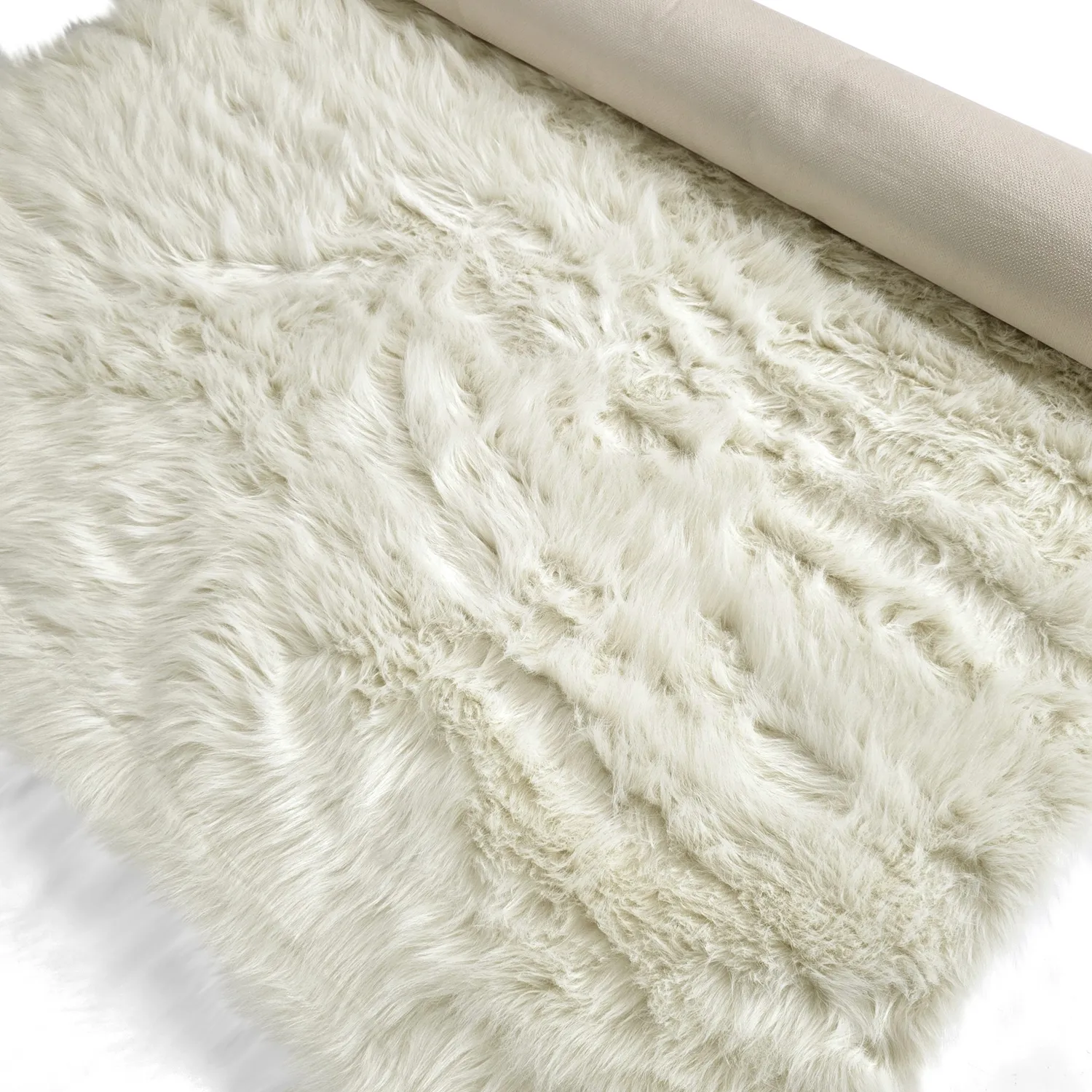 Hochflorteppiche - Sohar (weiß)