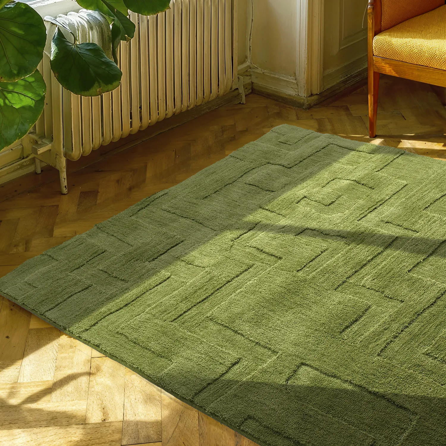 Hochflorteppiche - Tripoli (moosgrün)