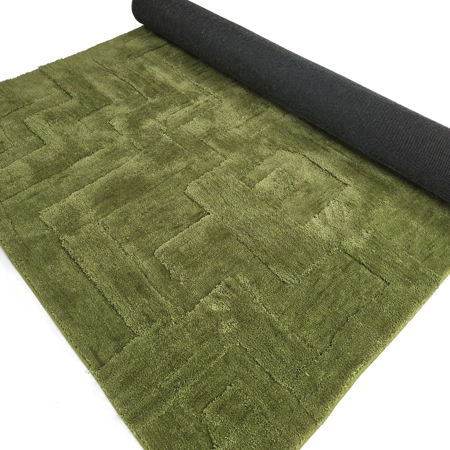 Hochflorteppiche - Tripoli (moosgrün)