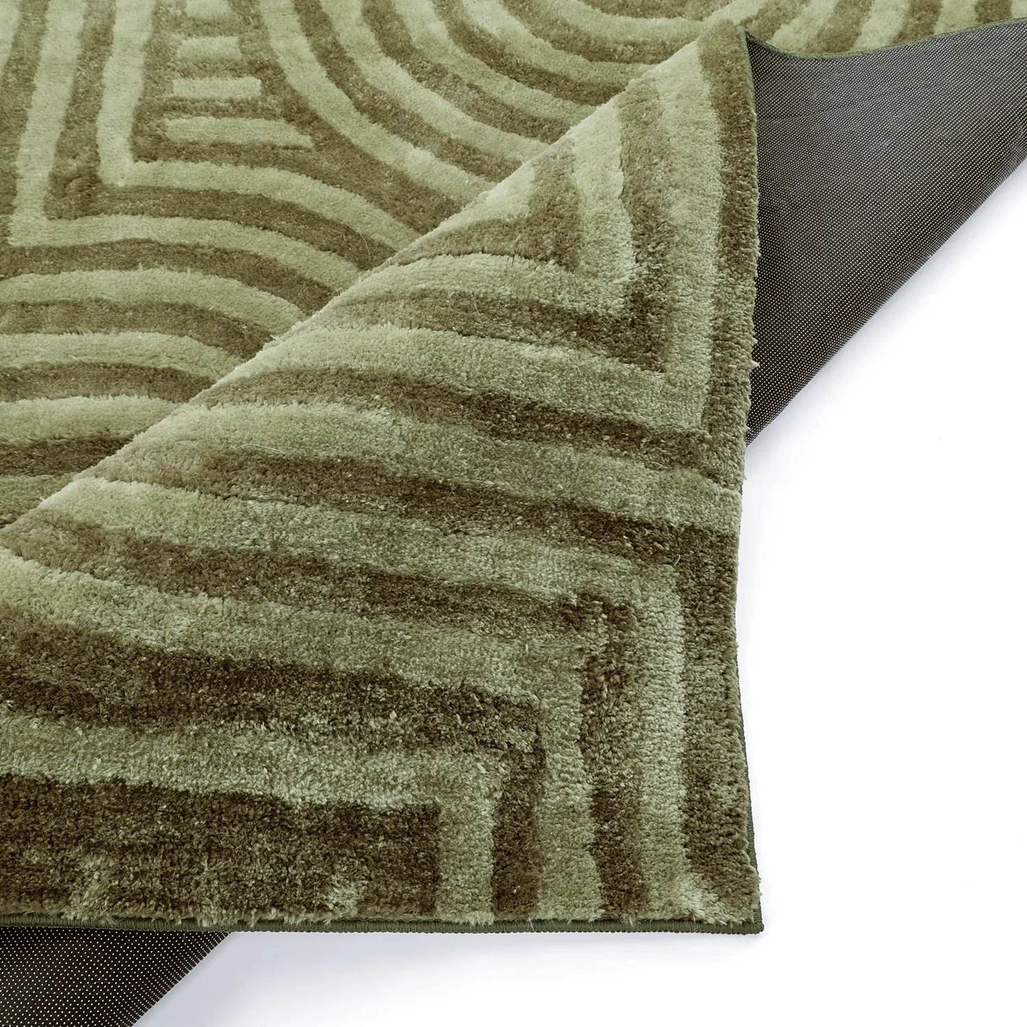 Tapis shaggy - Volos (vert)