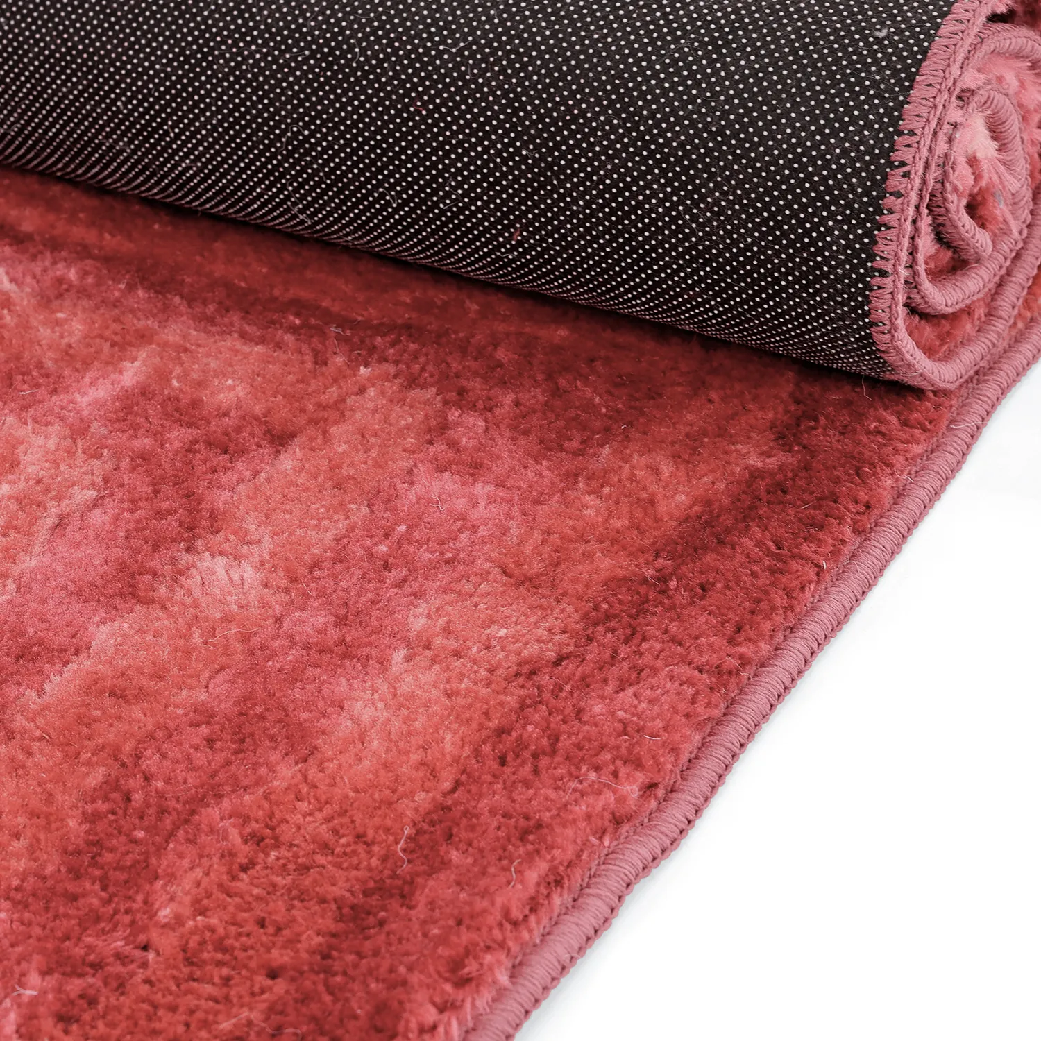 Tapis shaggy - Volos (rouge/rose)