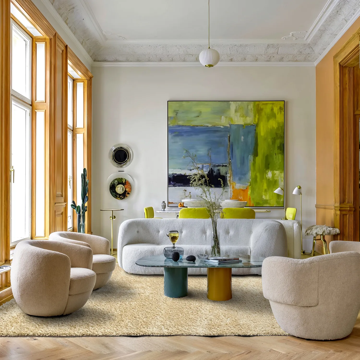 Hochflorteppiche - Zoe (creme)